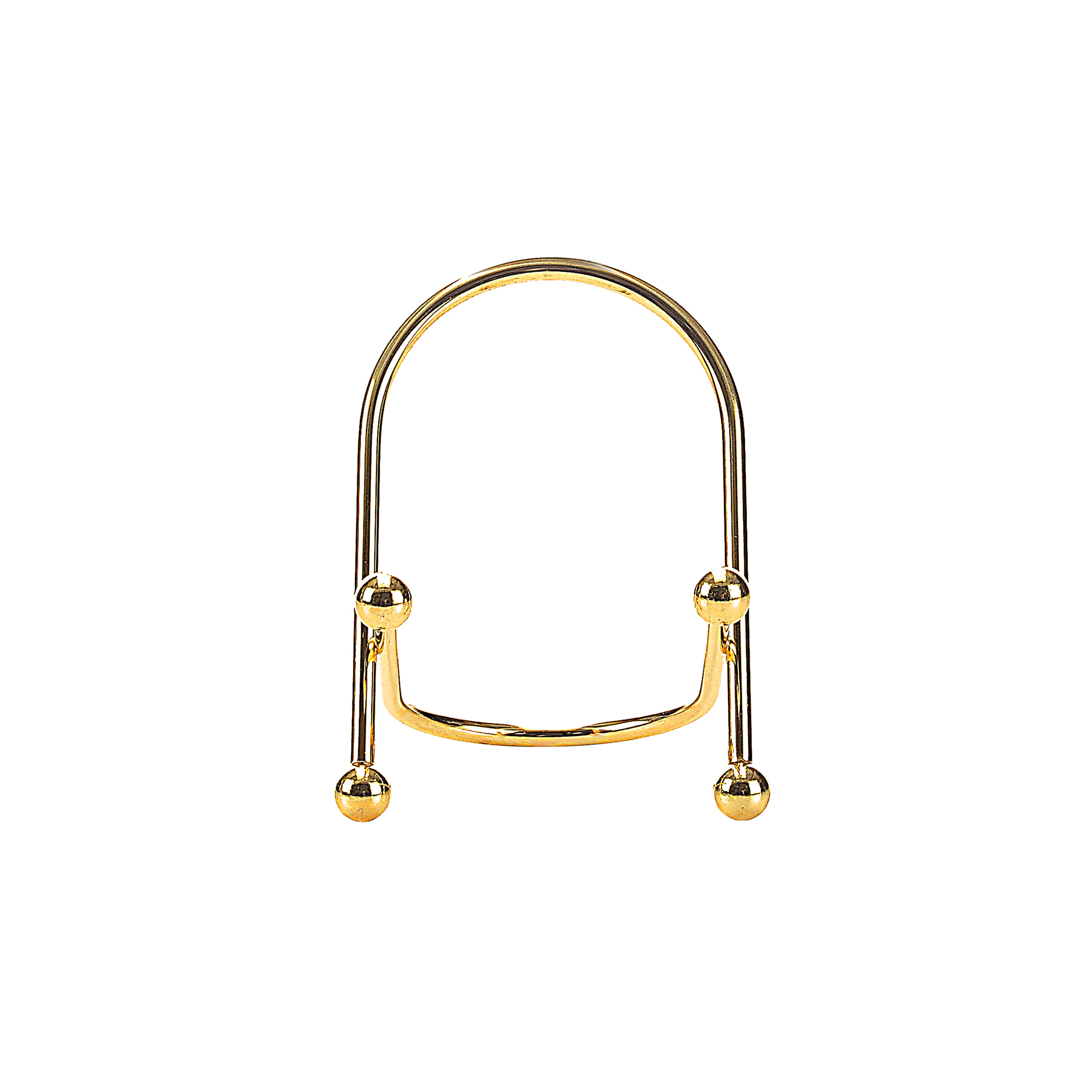 12 Pack: 4" Golden Curved Wire Photo Easel by Studio Décor®