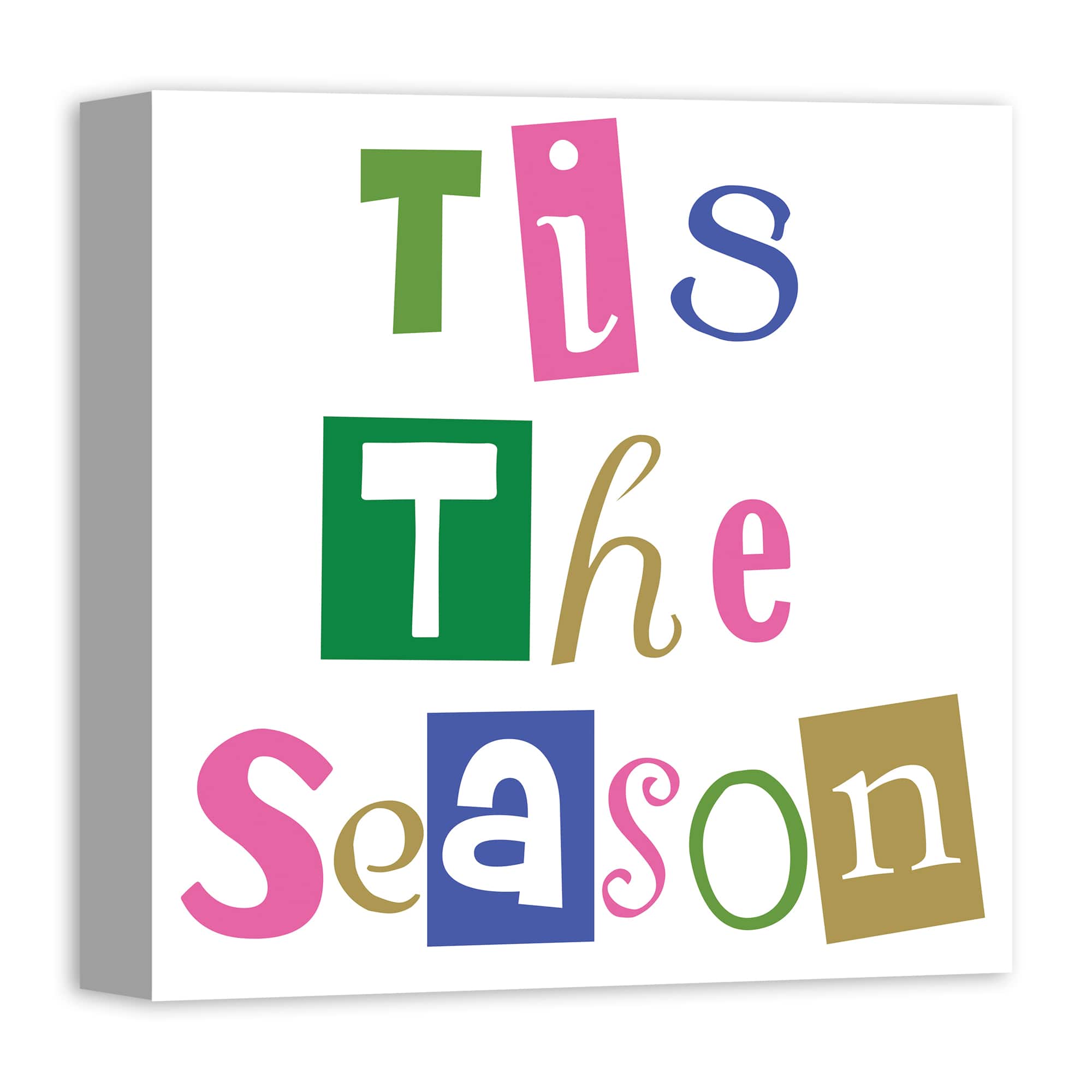 16" x 16" Tis the Season Canvas Wall Art