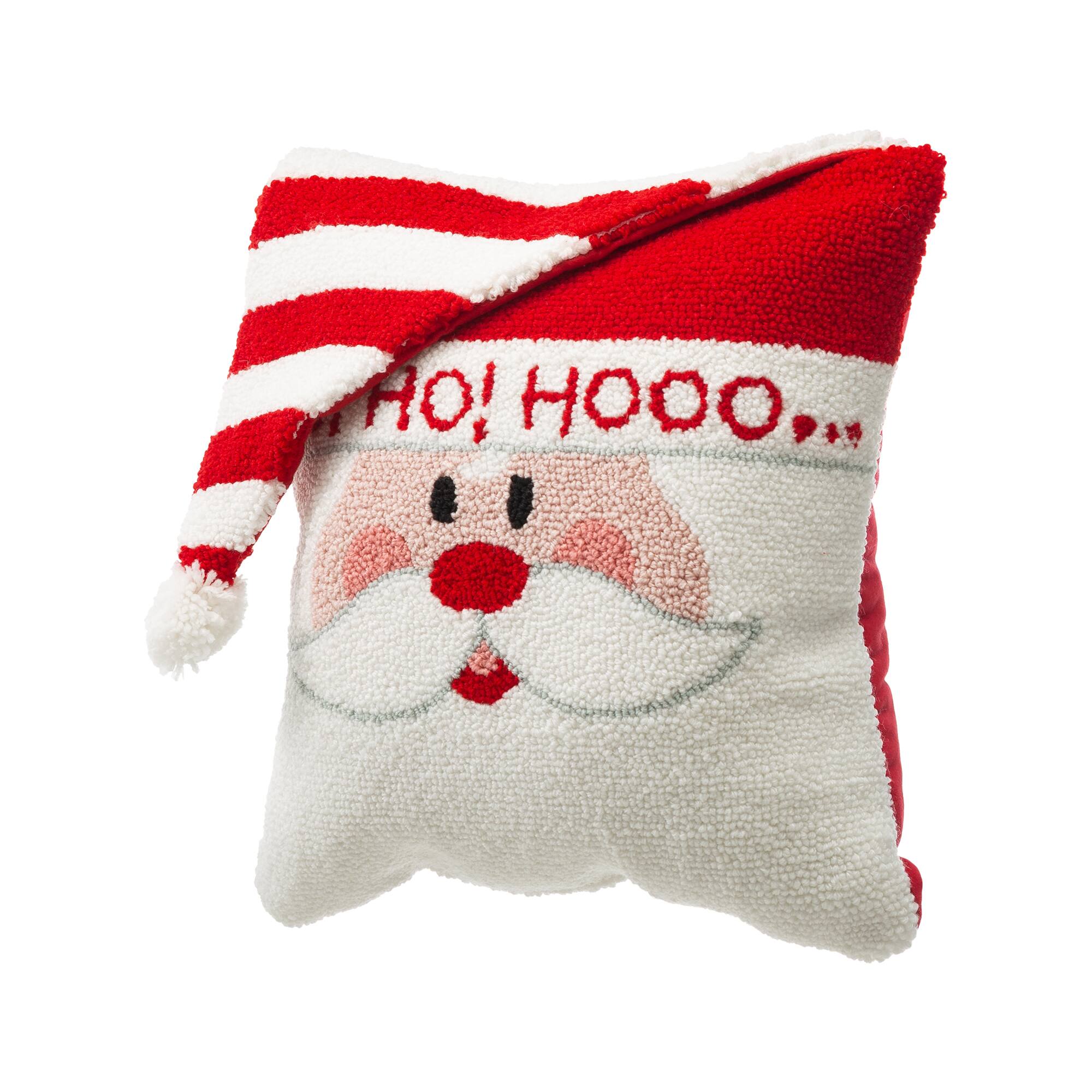 Glitzhome® Hooked 3D Santa Throw Pillow Set