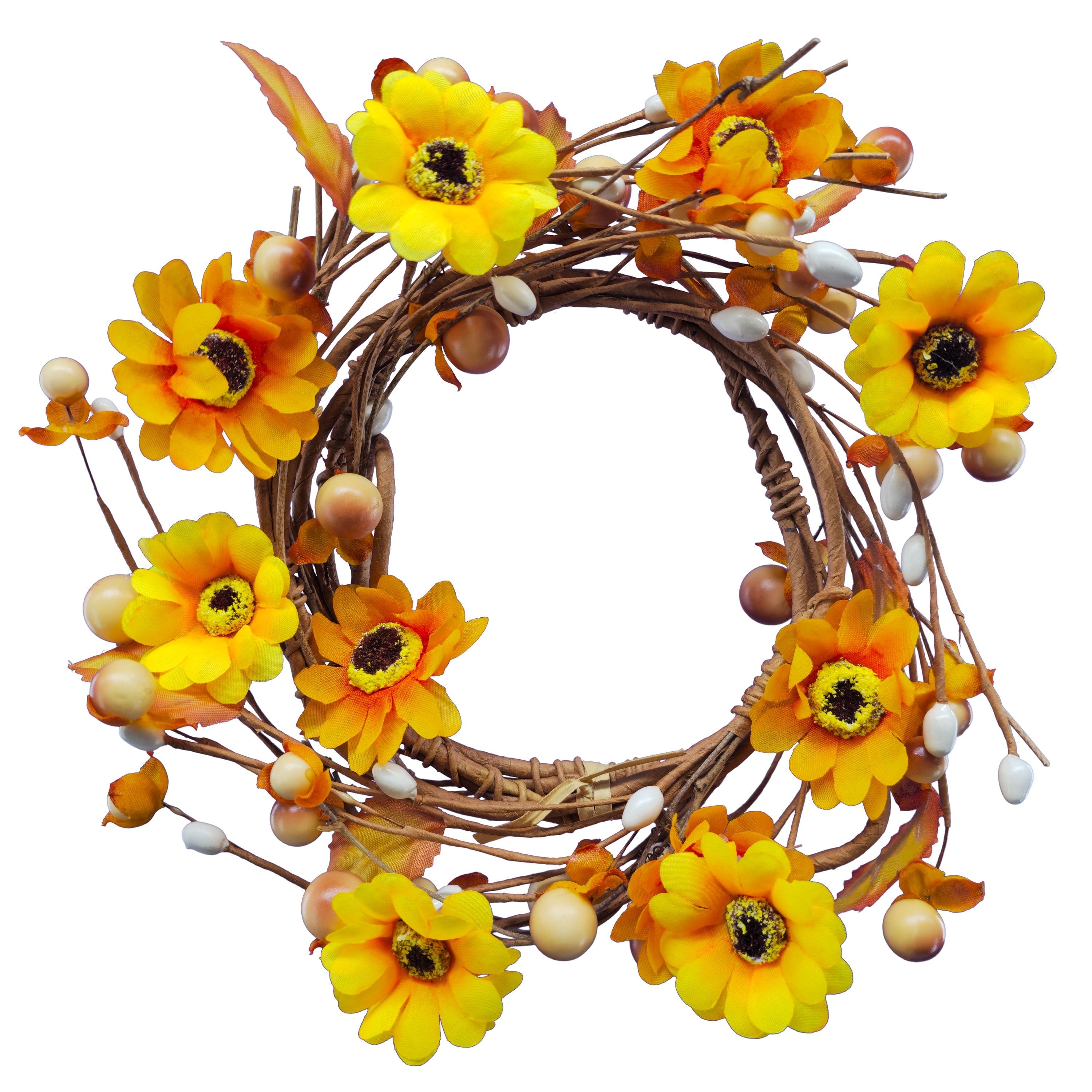 5ft. Yellow Daisy & Pips Coiled Garland by Ashland®