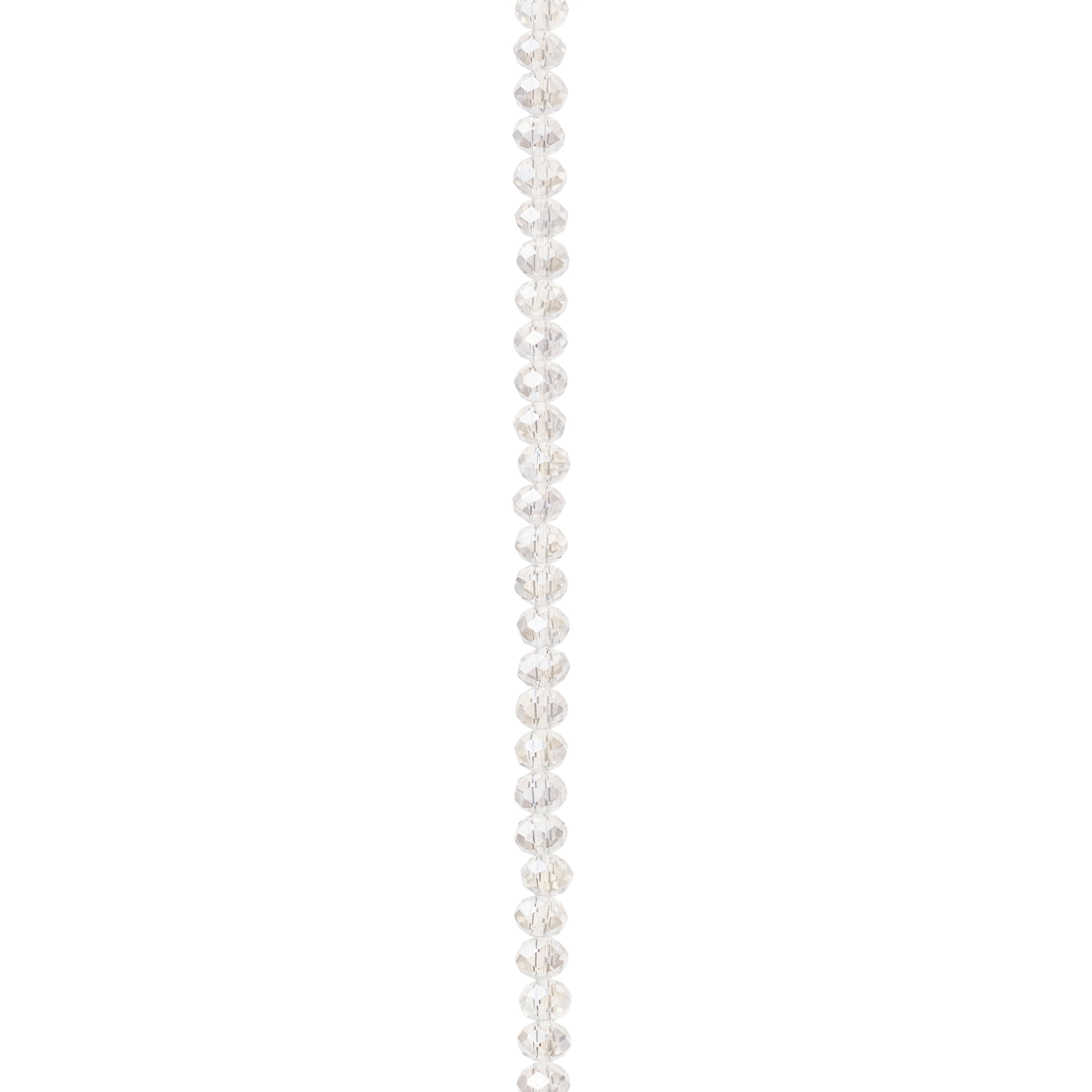 12 Pack: Crystal Faceted Rondelle Beads, 4mm by Bead Landing™