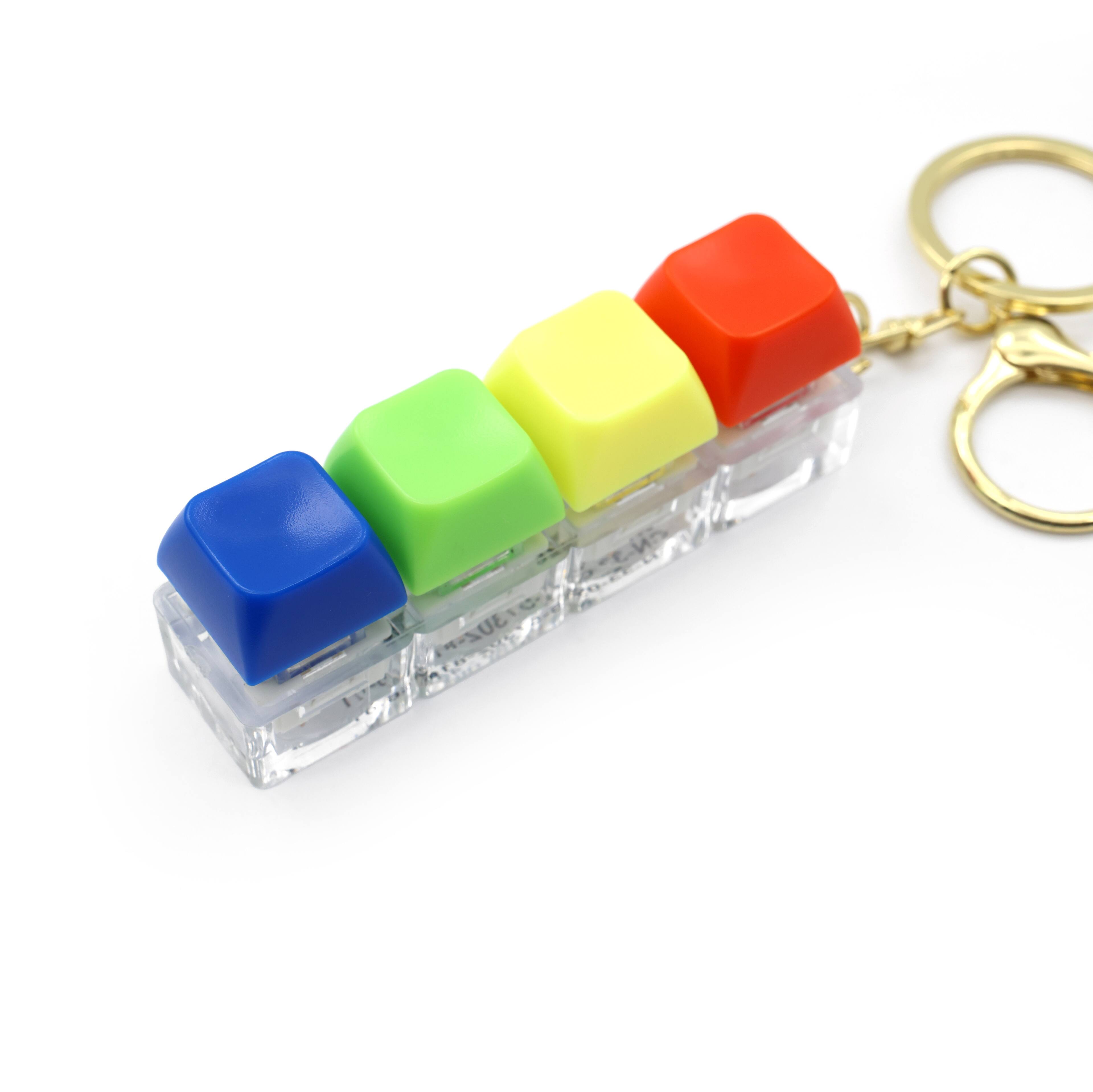 Porte-clés sensoriel avec clavier | 4 clés - Testeur d'arbre de clé - Jouet sensoriel pour homme et femme