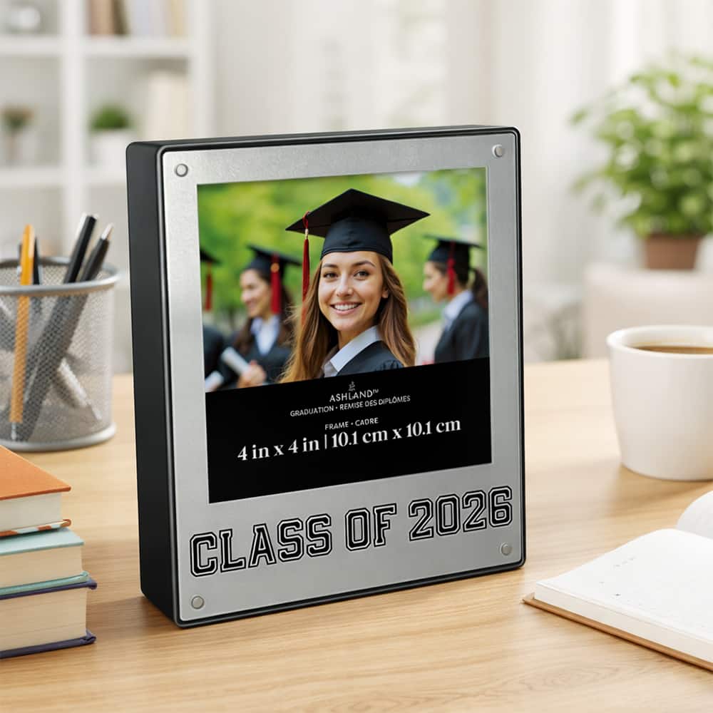 4" x 4" Silver Class of 2026 Photo Frame, Graduation by Ashland®