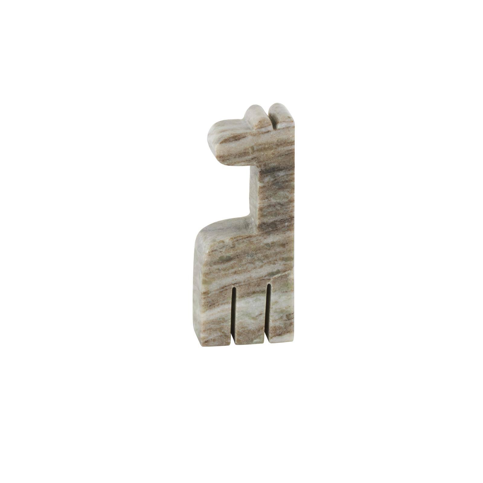 Gray & Copper Rounded Marble Safari Animals Sculpture Set