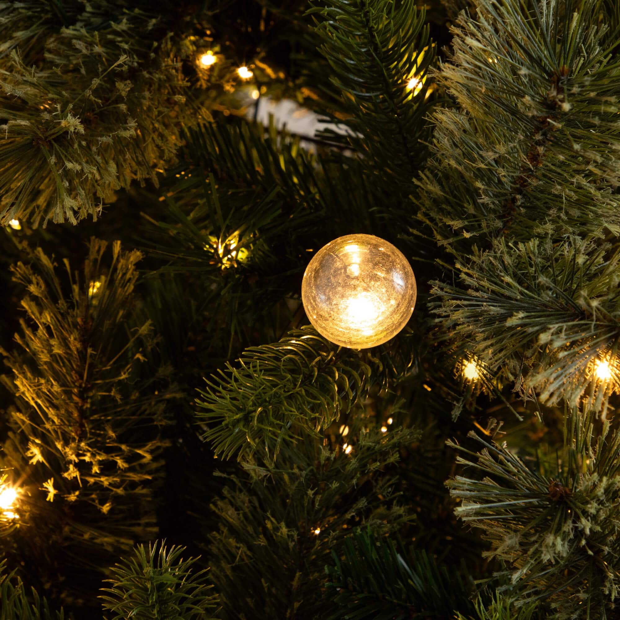 7.5ft. Pre-Lit Artificial Christmas Tree with Warm White LED Lights