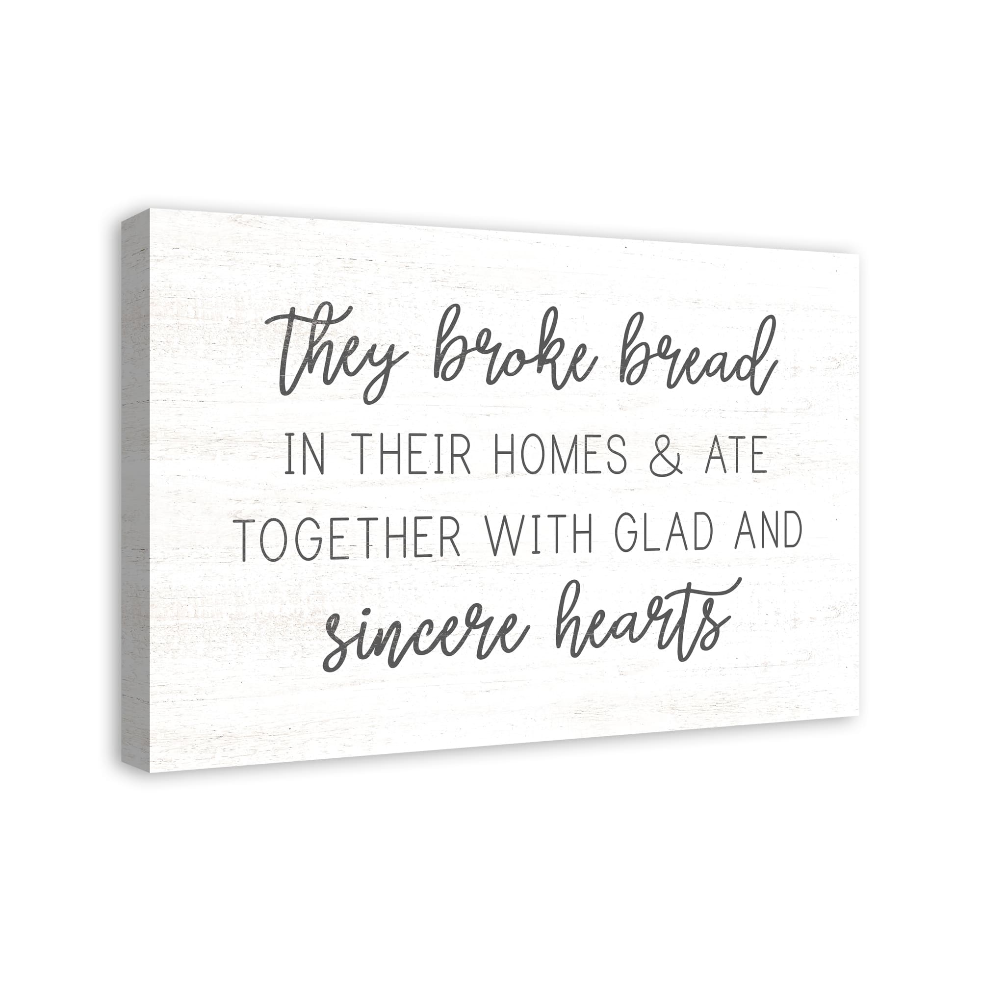 They Broke Bread 30" x 20" Canvas Wall Art
