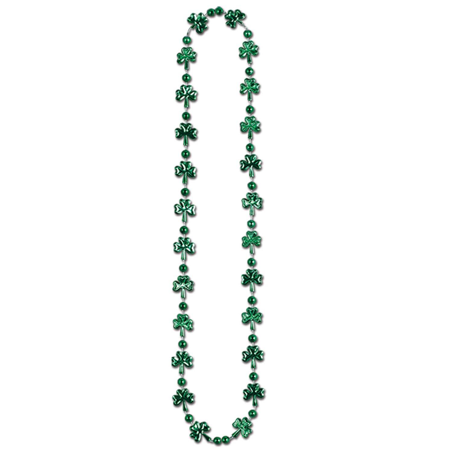 Beistle 33" Shamrock Beads Necklaces, 12ct.