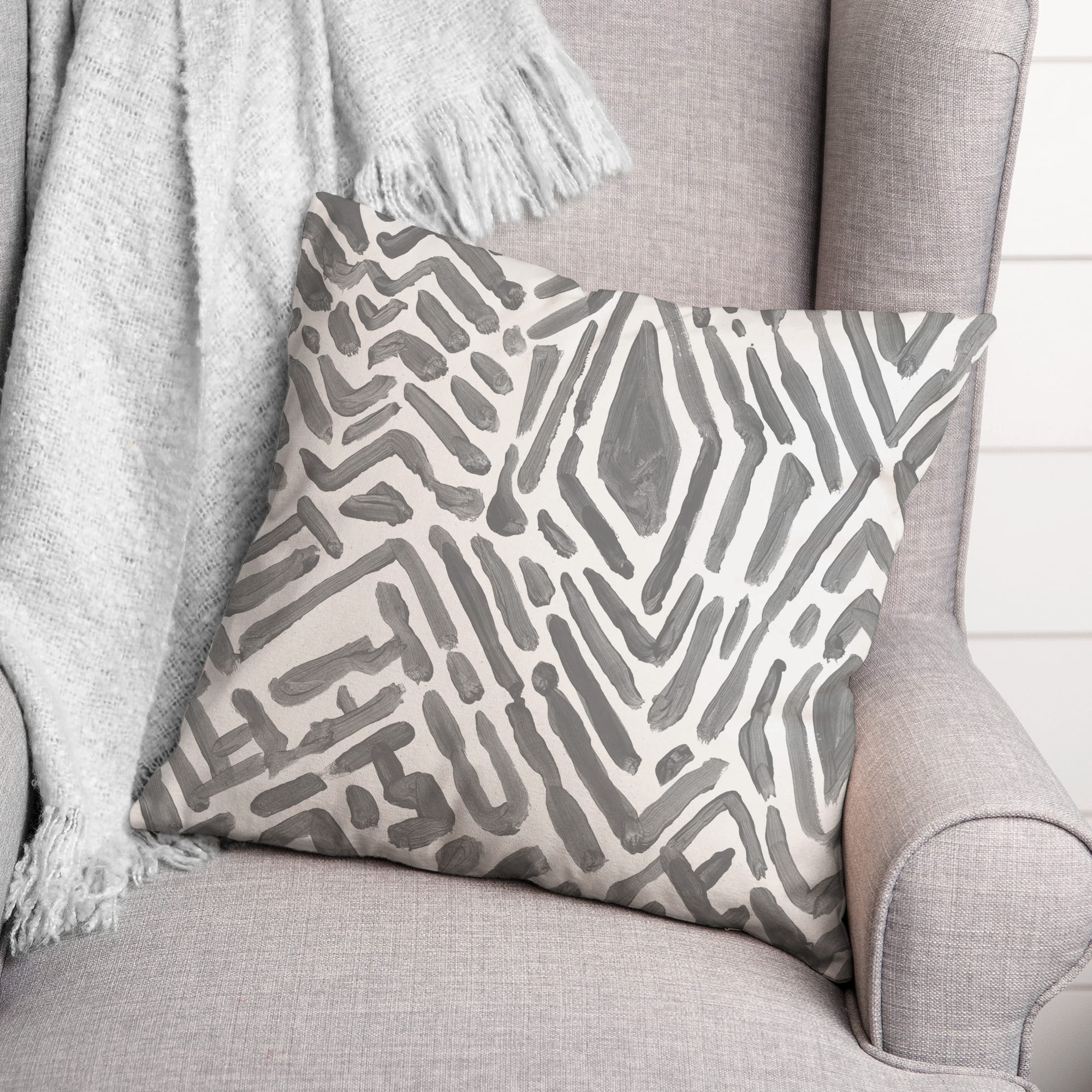 Notches Throw Pillow