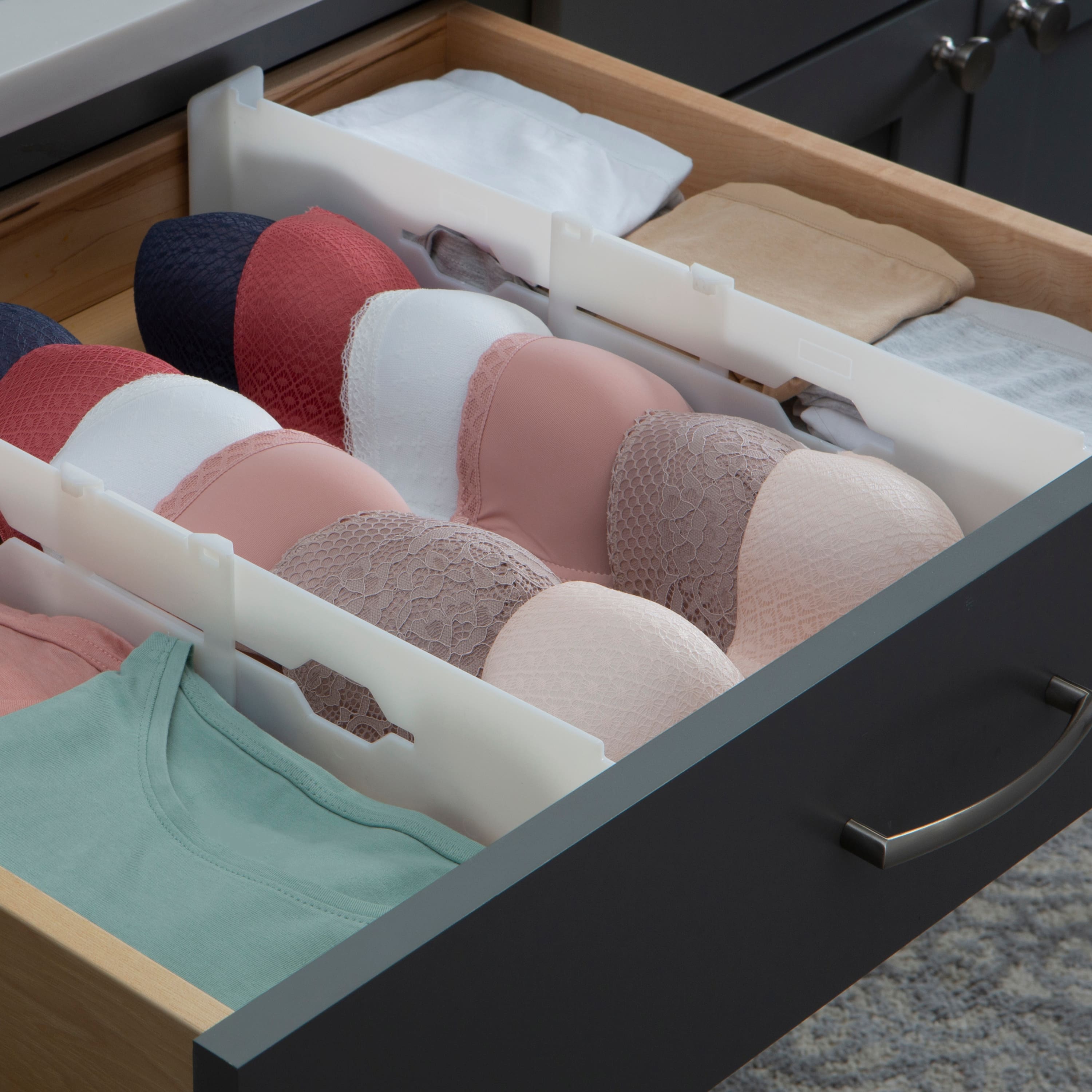 Simplify Adjustable Depth Draw Organizers, 2ct.