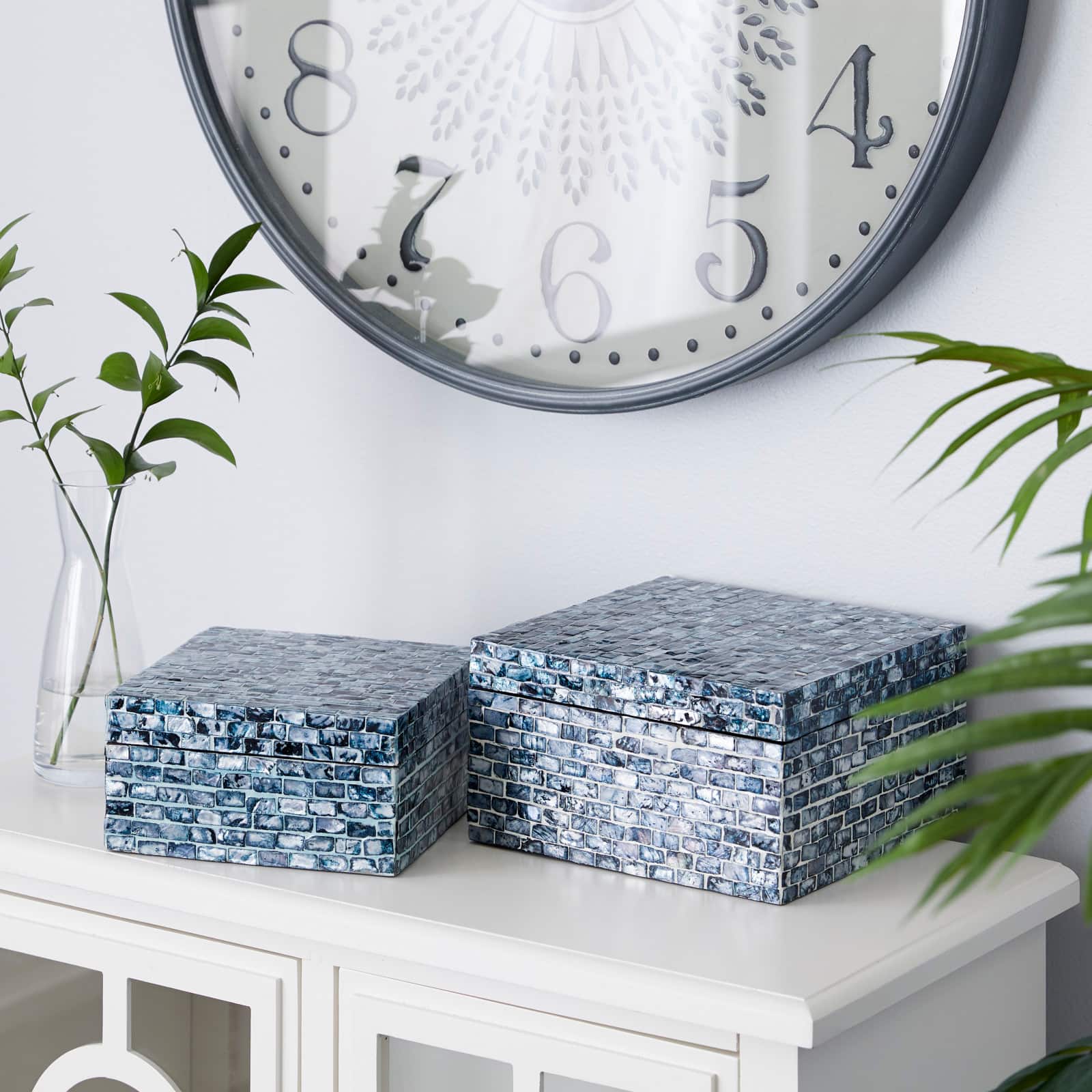 Blue Mother of Pearl Coastal Box Set