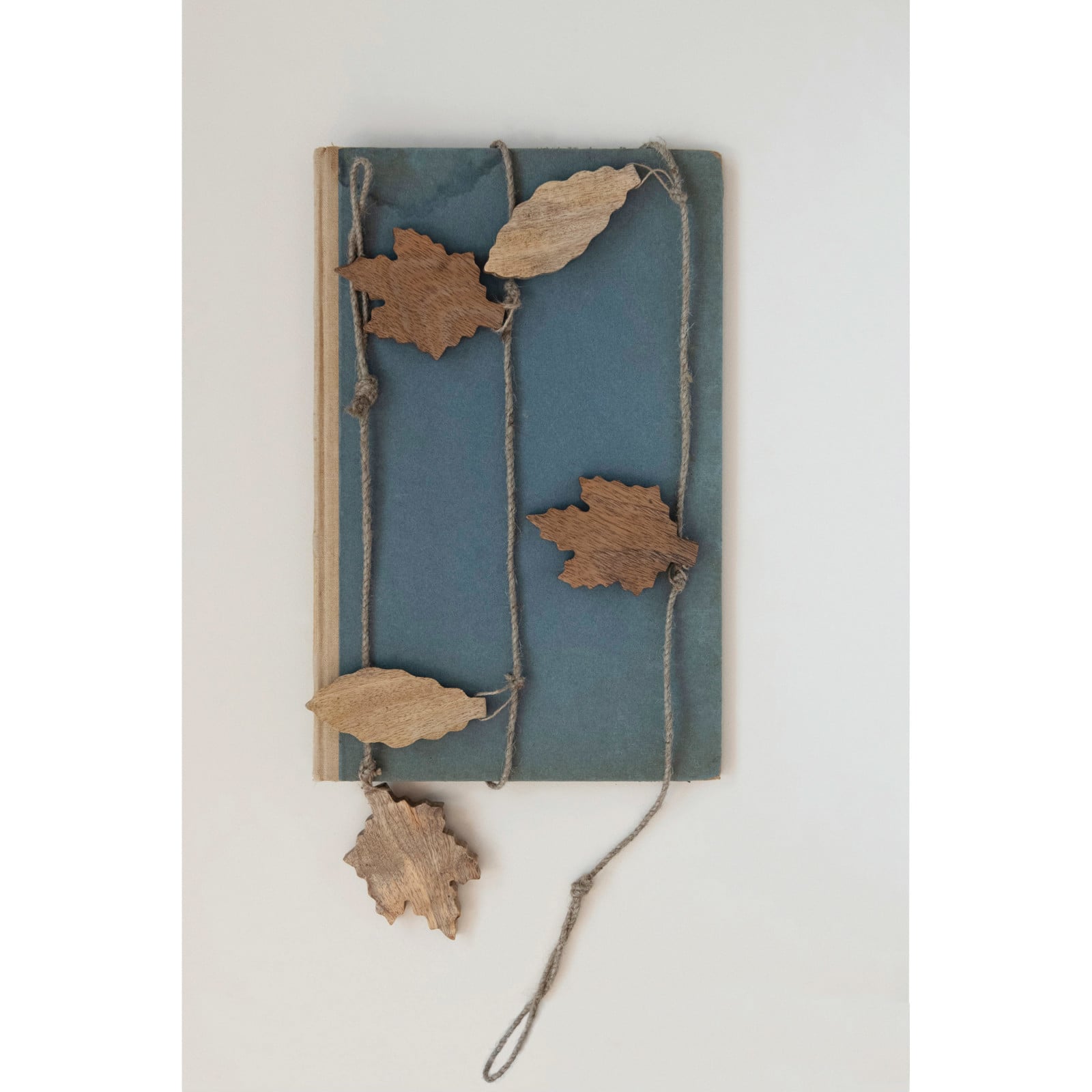 Hello Honey® 6ft. Natural Brown Leaf Mango Wood & Jute Garland