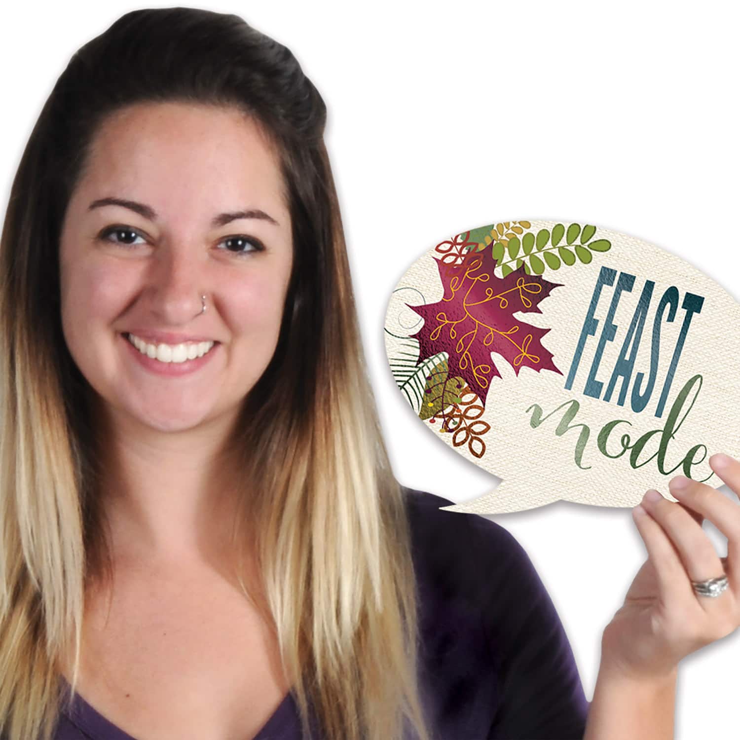 Beistle Friendsgiving Photo Fun Foil Signs, 2 Packs of 7