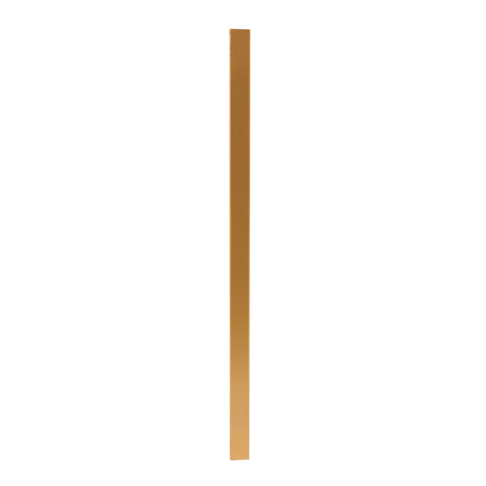 20" Gold Square Metal Floating Wall Mirror