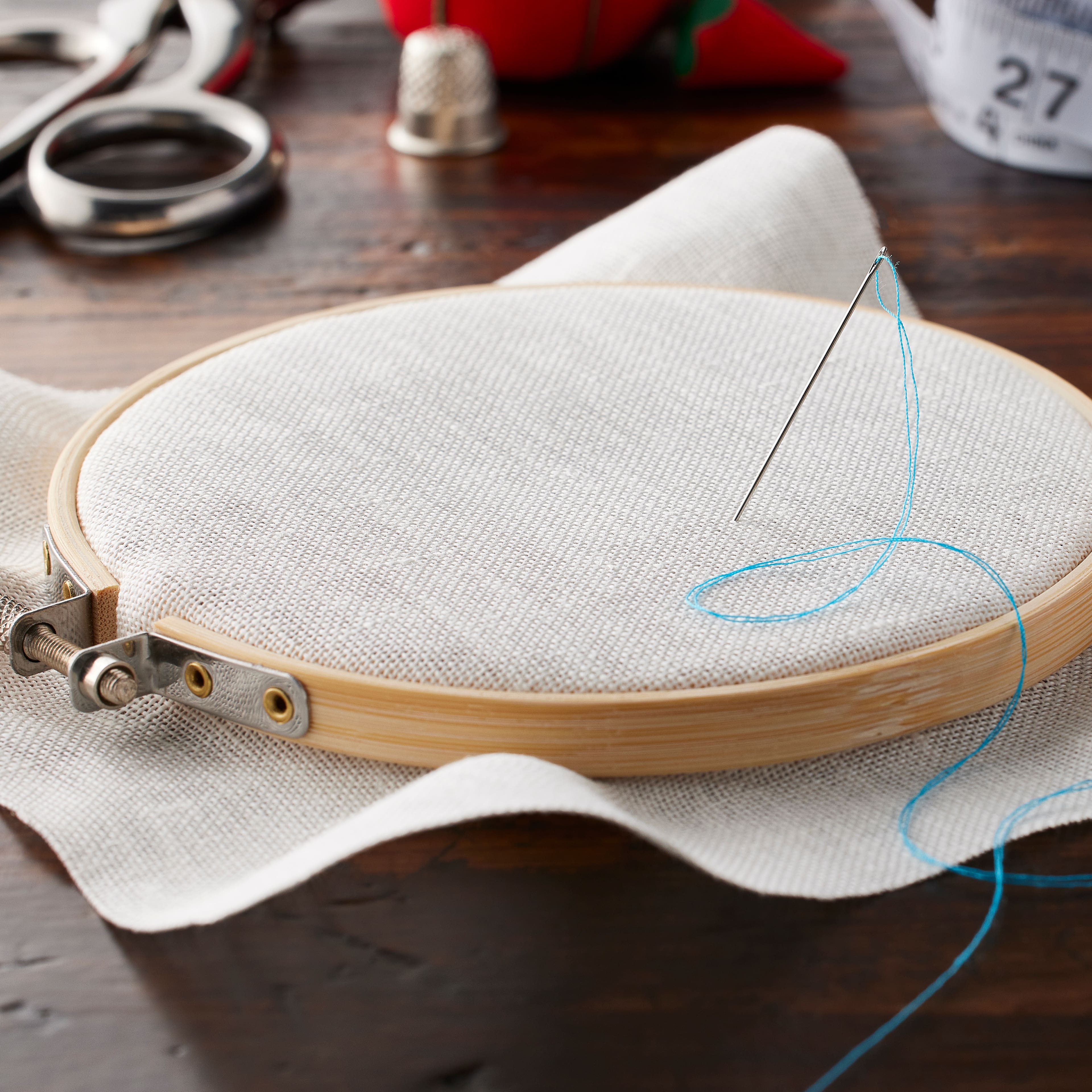 12 Pack: DMC® Charles Craft® 28 Count Aida Linen Needlework Fabric, 15" x 18"