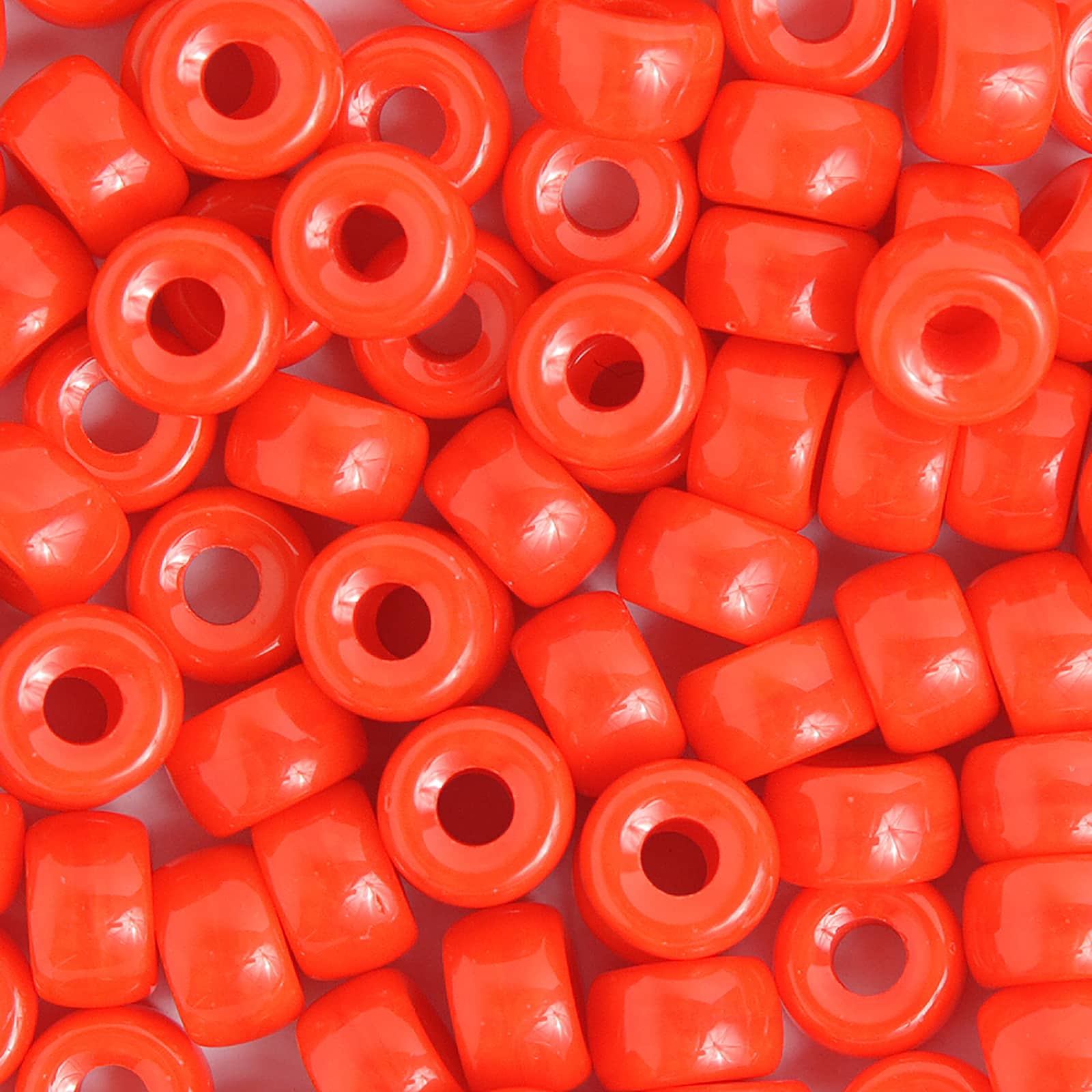 John Bead 9mm Opaque Glass Pony Beads, 100ct.