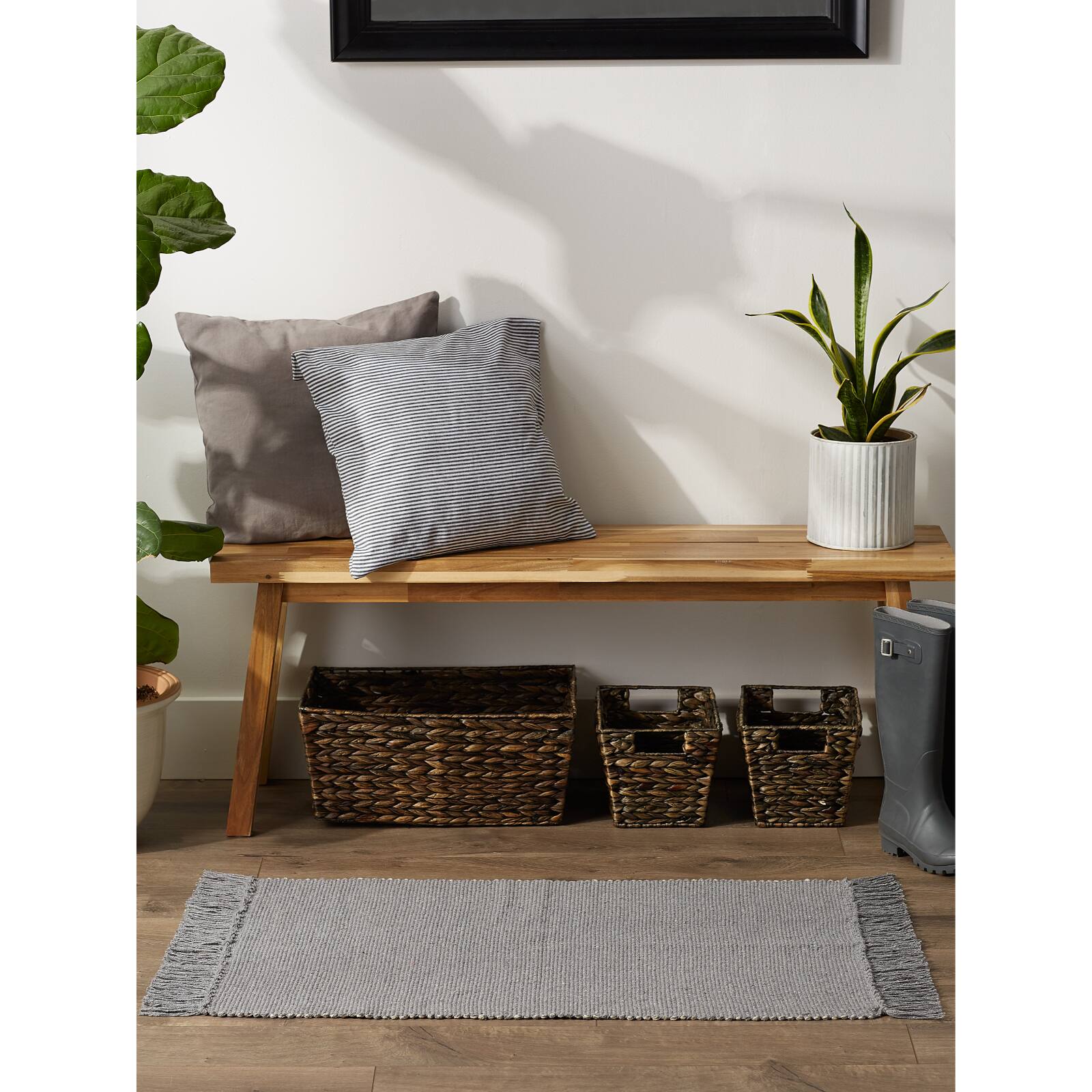 DII® 2-Tone Ribbed Rug