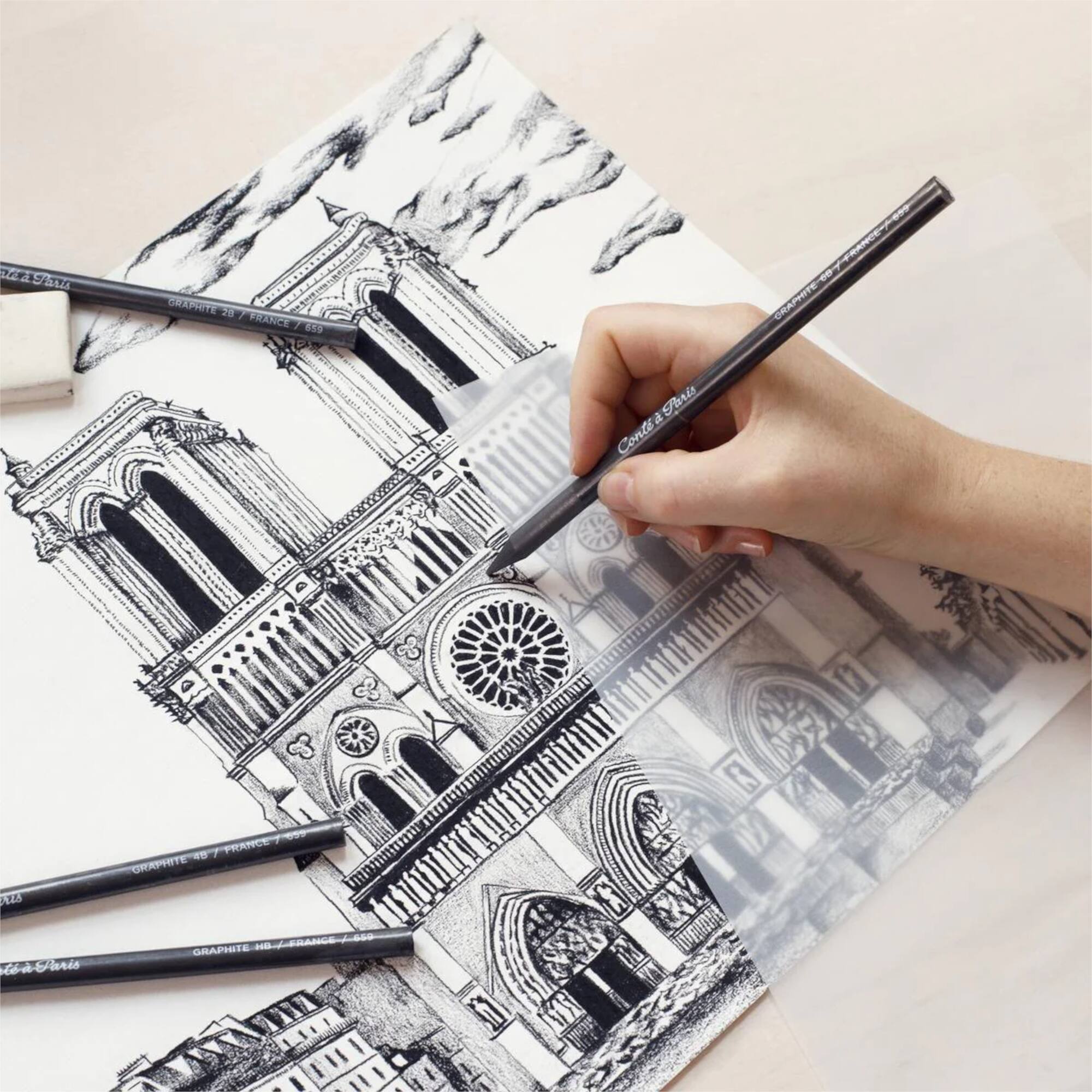 Conté à Paris™ Assorted Sketching & Drawing Pencils, 6ct.