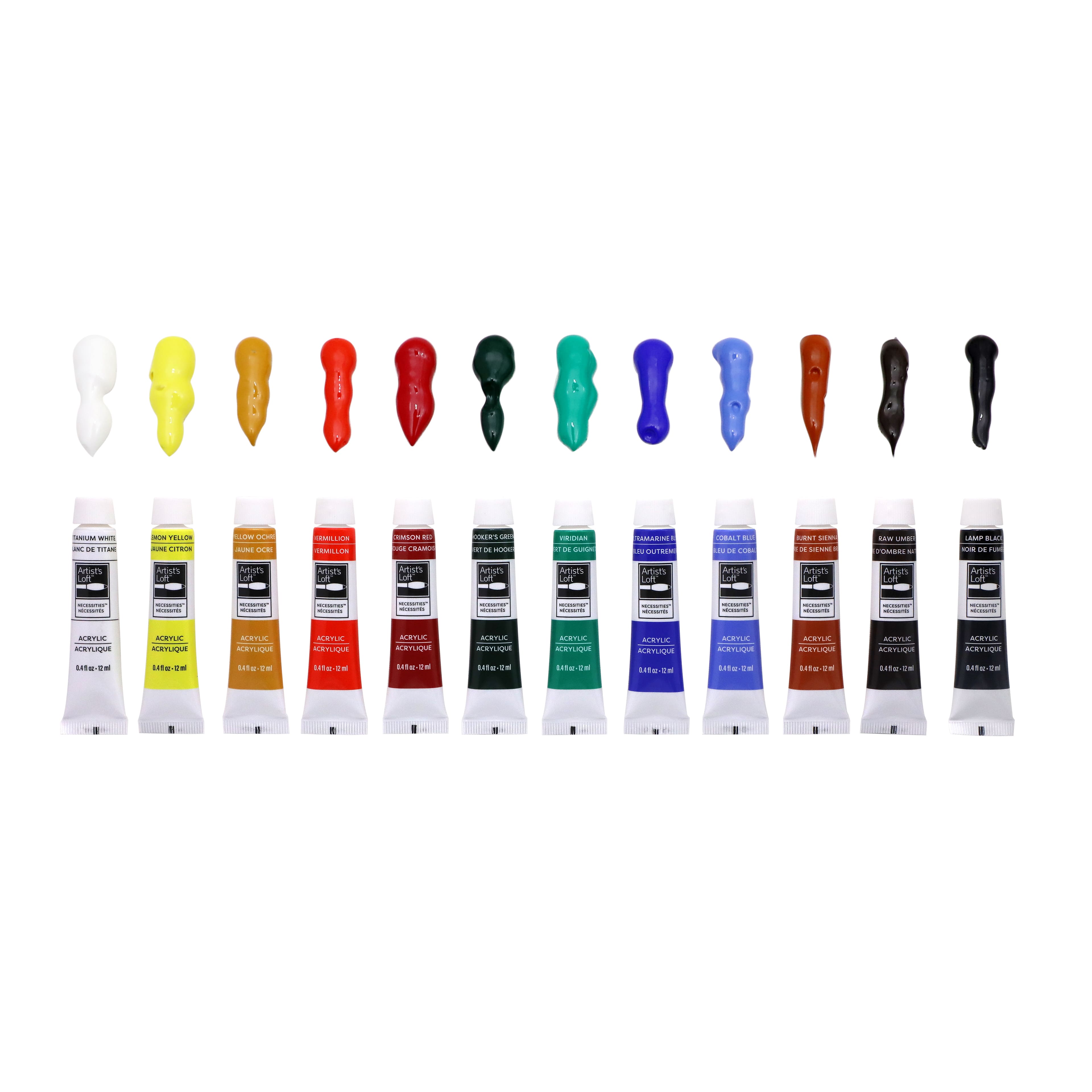 12 Colour Acrylic Paints by Artist's Loft™ Necessities™