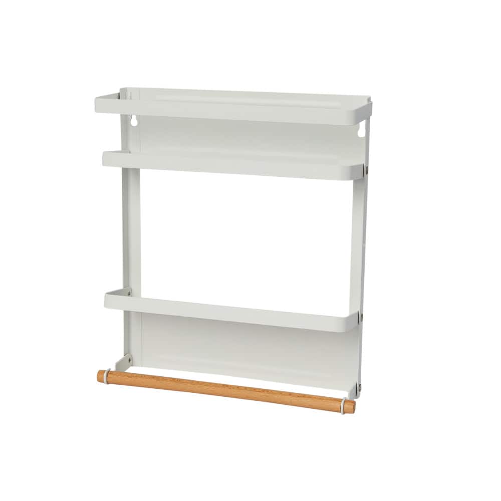 Household Essentials Metal Magnetic Organizer with Towel Rack