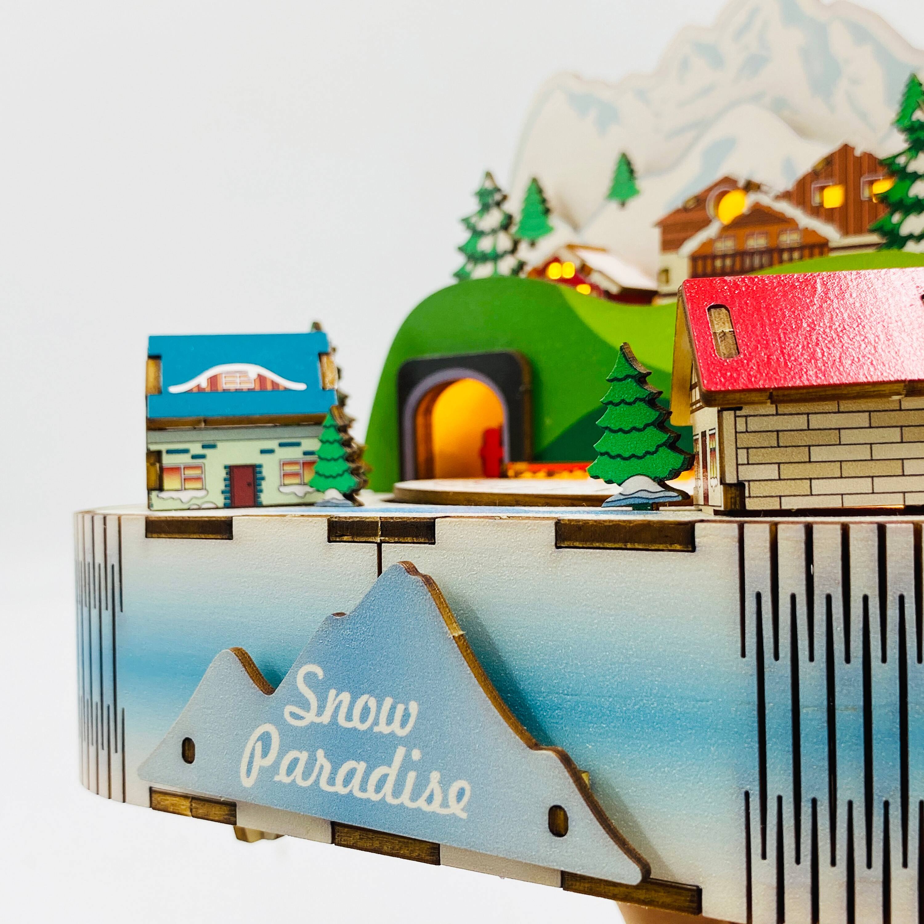 Sparkly Selections Snow Mountain Express Music Box DIY Miniature Kit