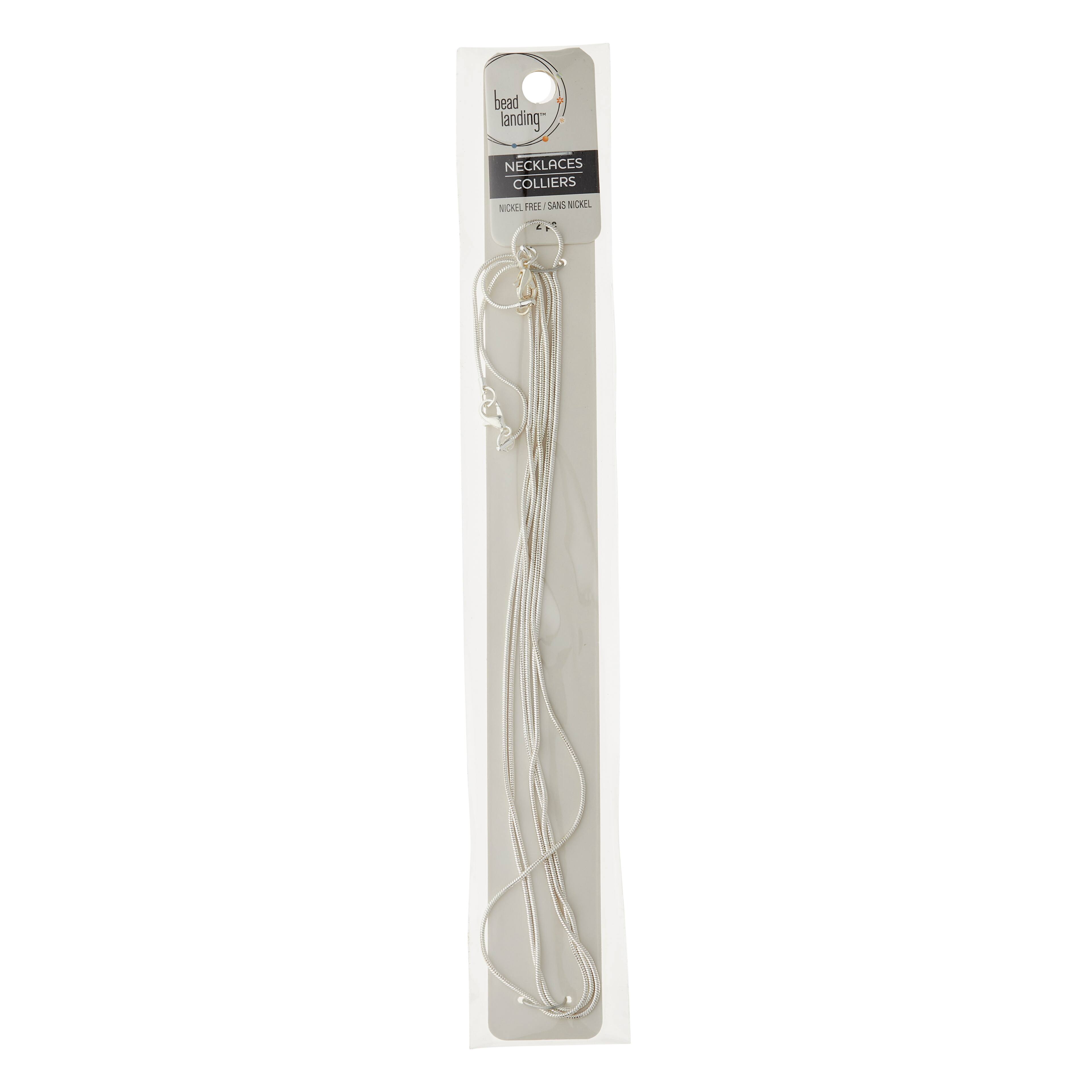 12 Packs: 2 ct. (24 total) Silver Necklaces by Bead Landing™
