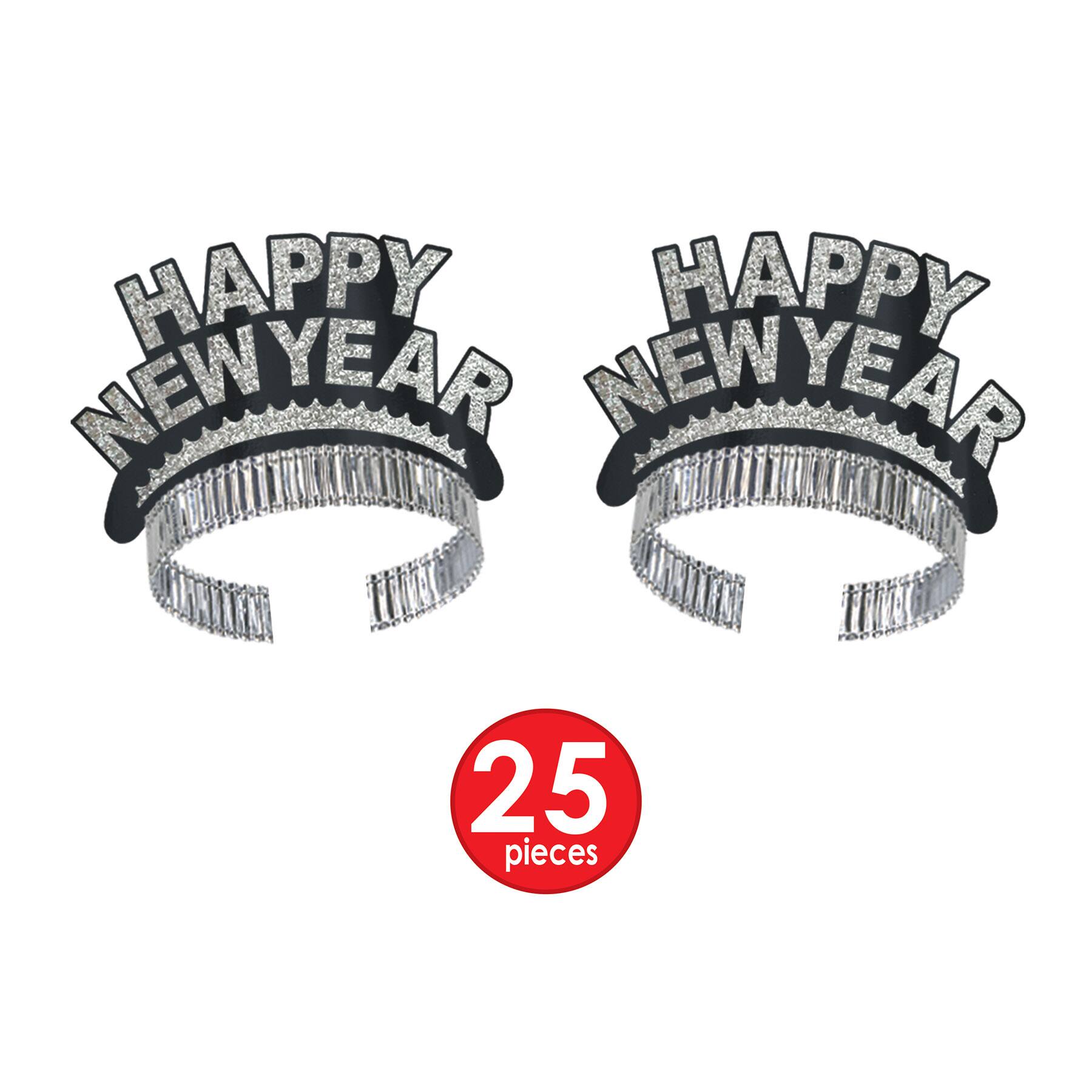 Beistle Black & Silver New Year Swing Party Favor Kit for 50