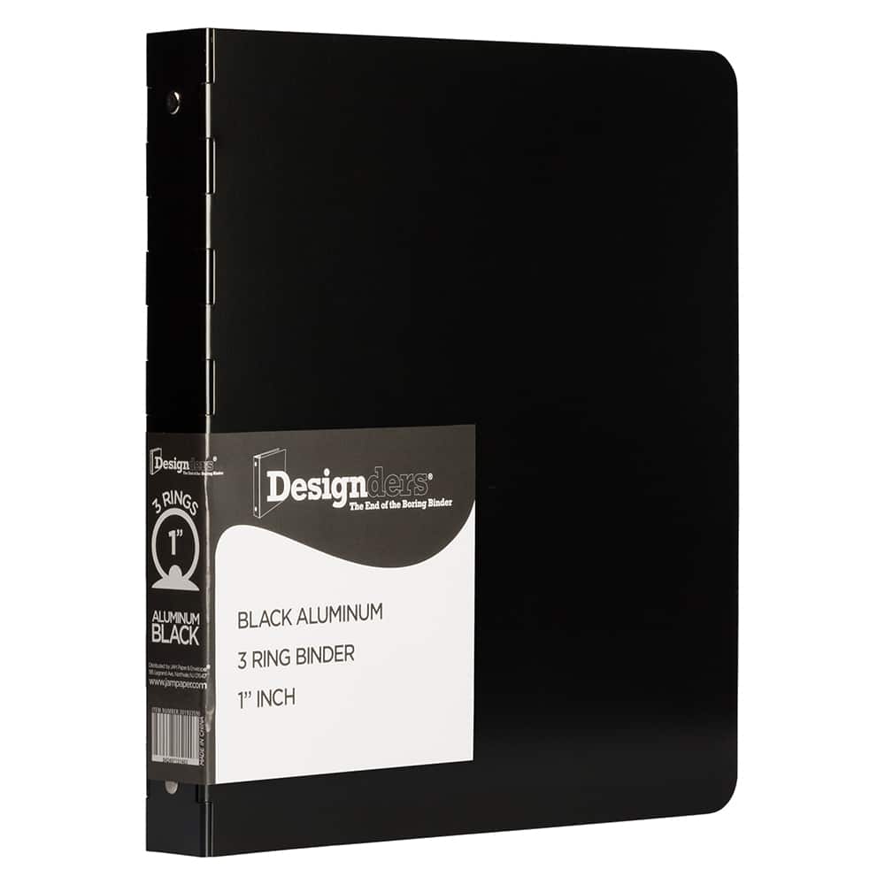 JAM Paper 1" Aluminum 3-Ring Binder