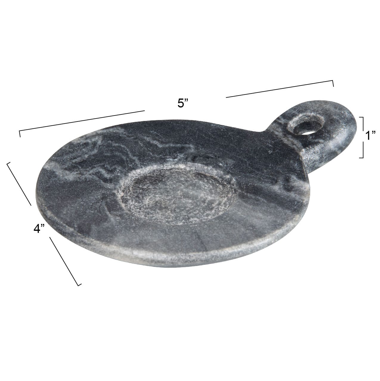 Hello Honey® Hand-Carved Marble Dish with Handle