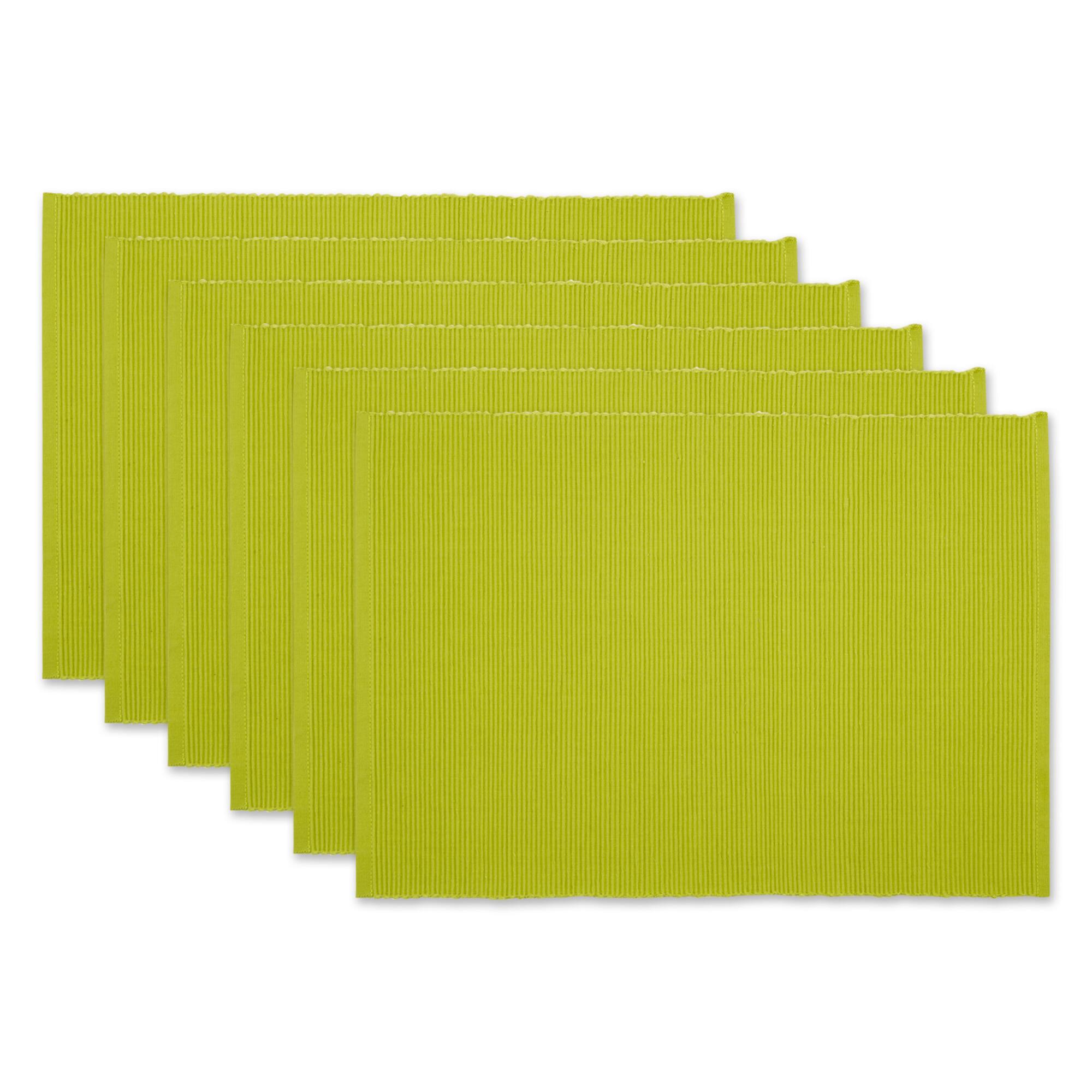 DII® Ribbed Cotton Placemats, 6ct.