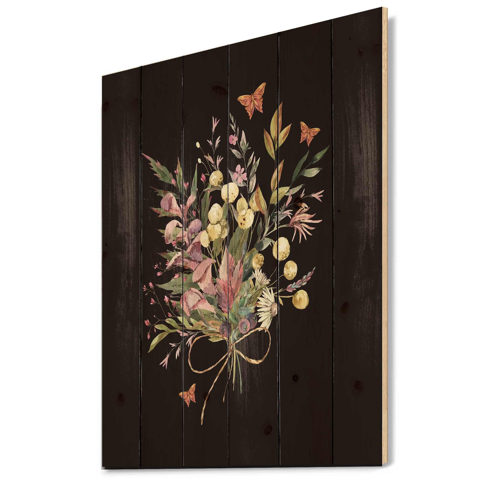 Designart - Vintage Floral Summer Wildflowers Arrangement