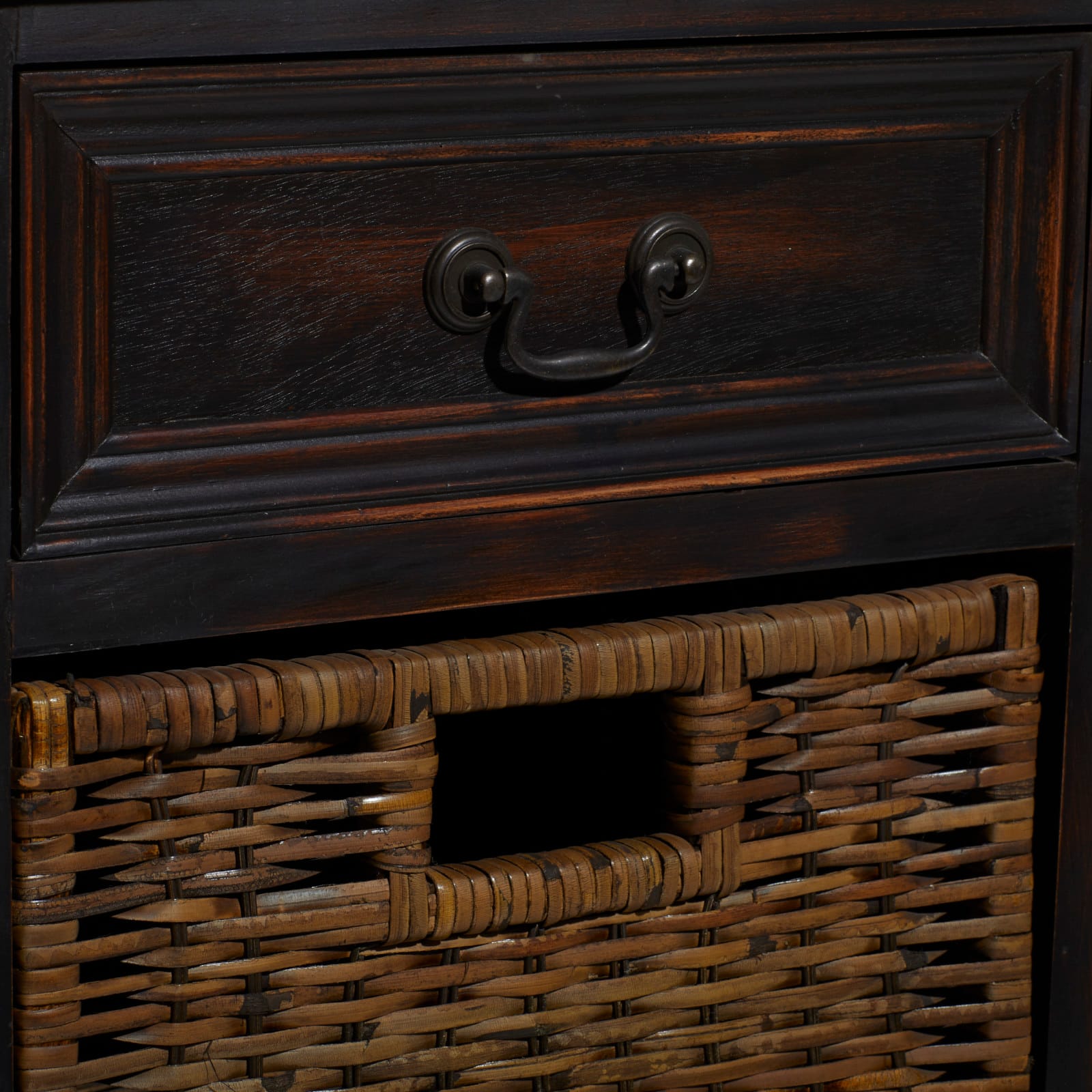 28'' Maroon Traditional Wood Storage Unit