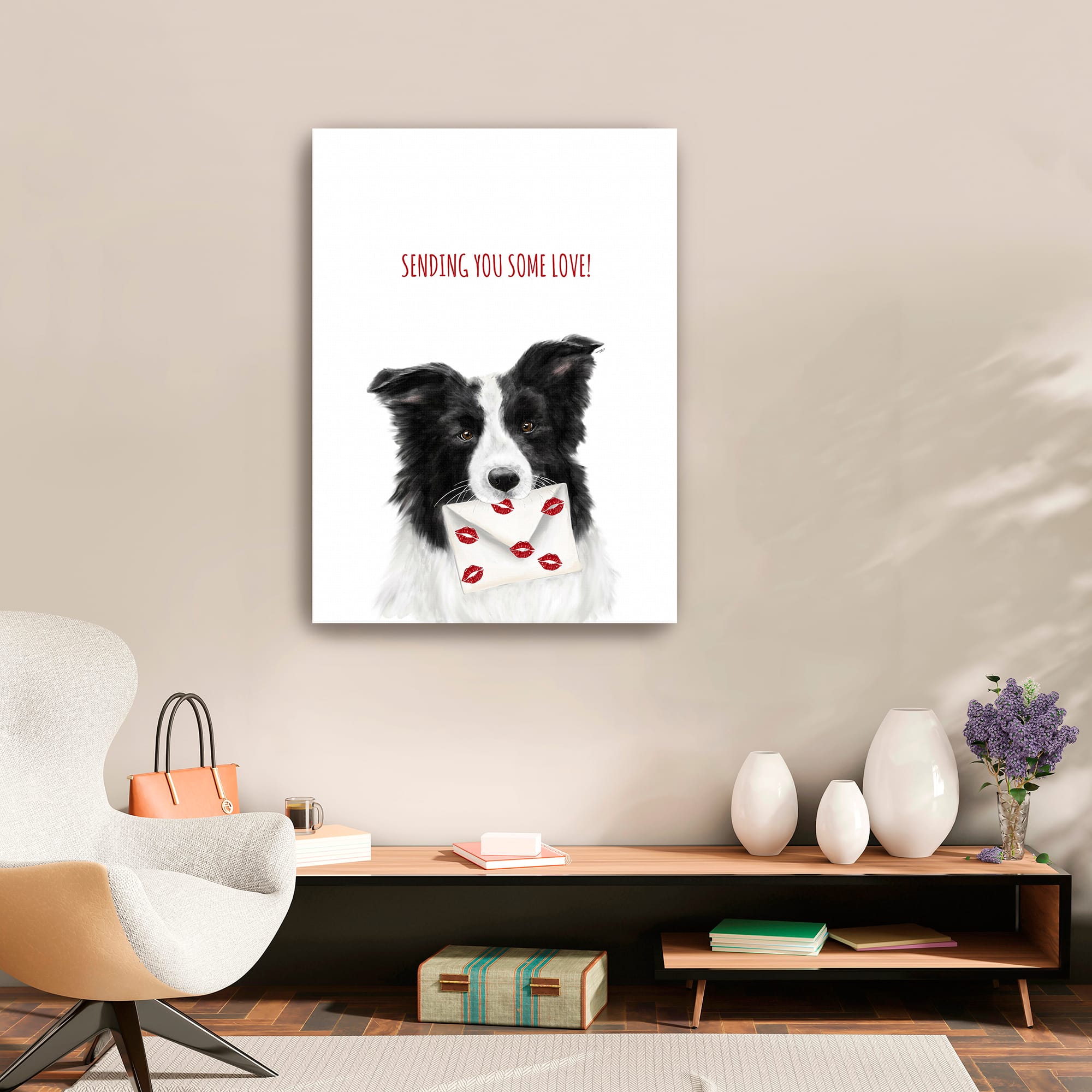 Sending You Some Love Canvas Giclée Art