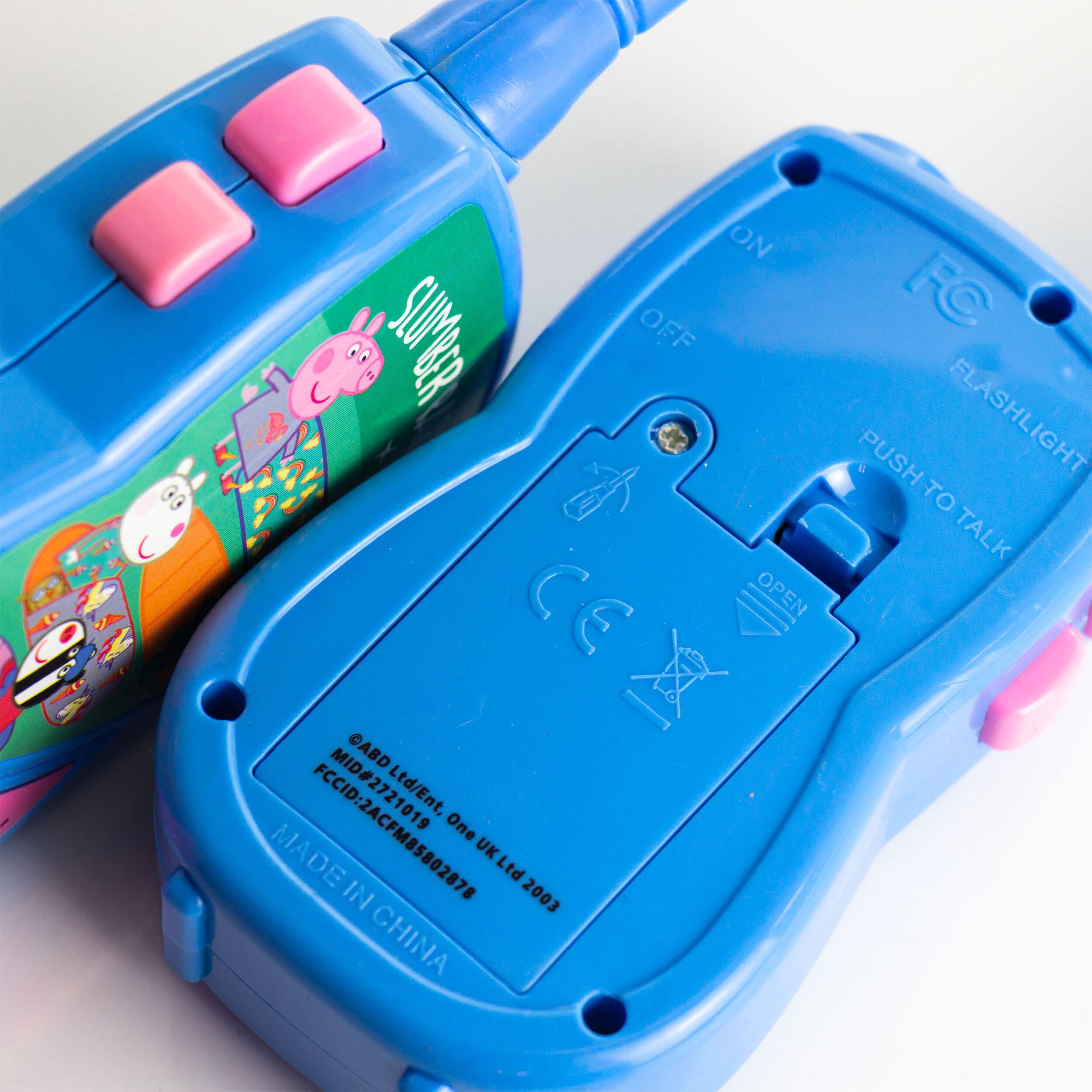 Peppa Pig Walkie Talkies with Built-in Flashlight