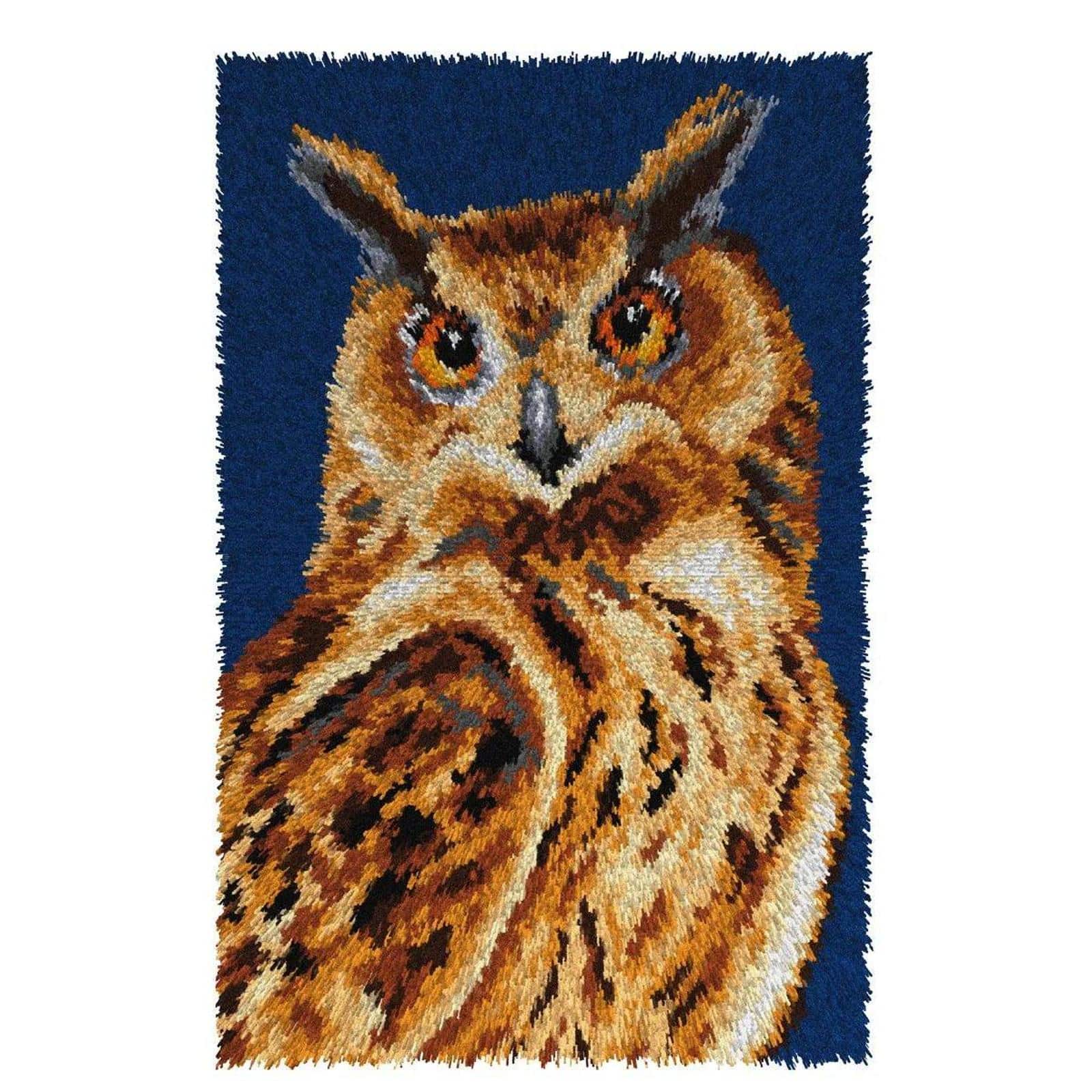 Orchidea Owl Latch hook Rug Kit
