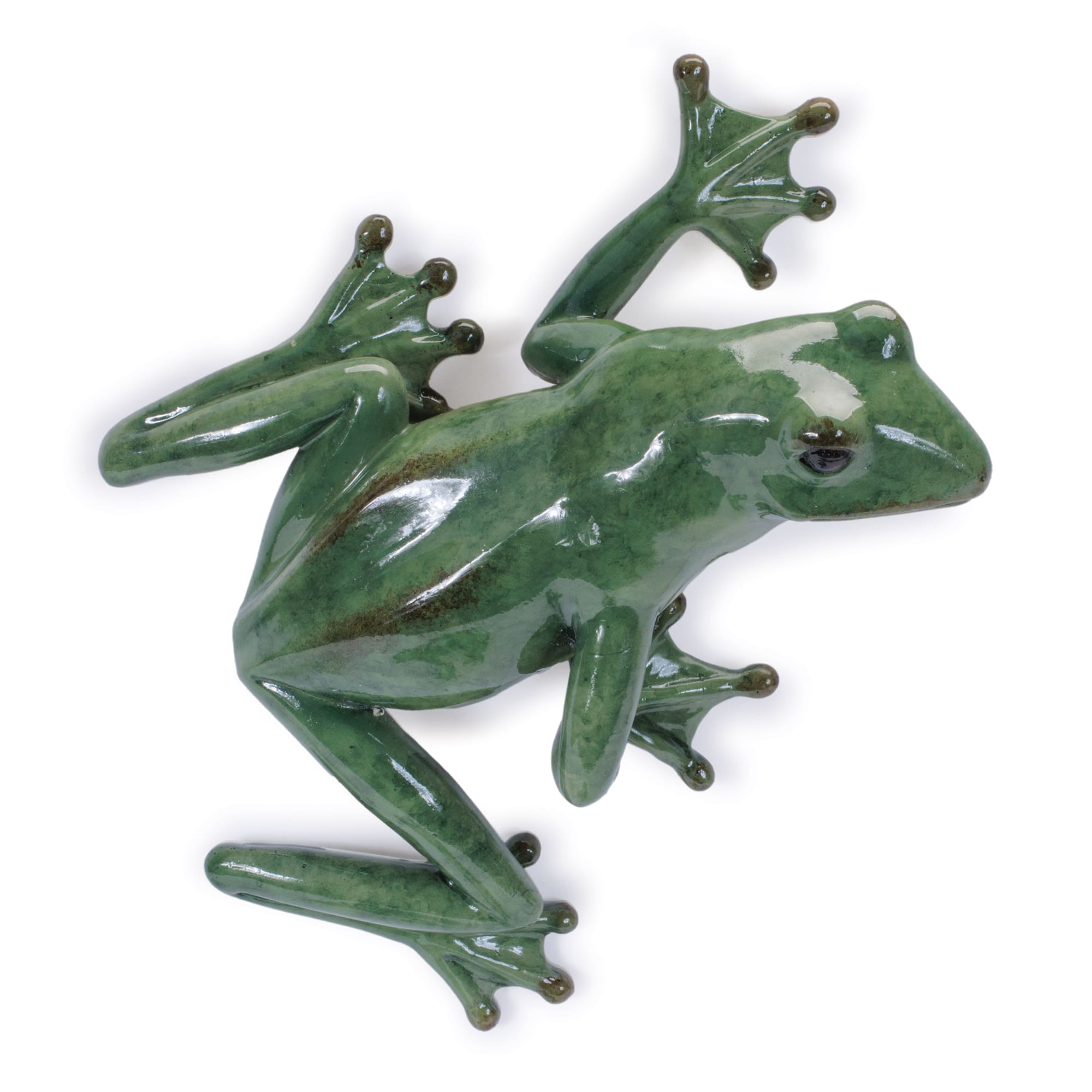 7.75" Stone Garden Frog Wall Accent Set