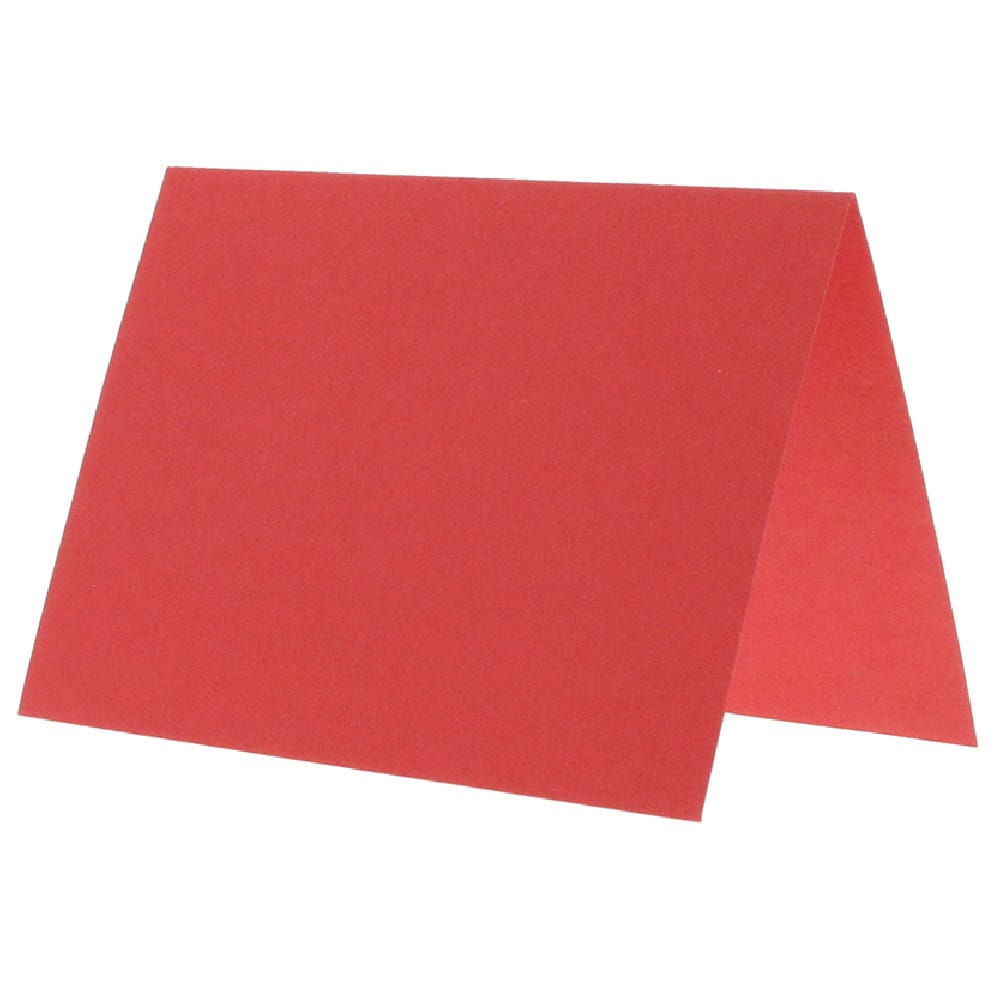 JAM Paper 3.5" x 4.875" Red Linen Blank Foldover Cards, 500ct.