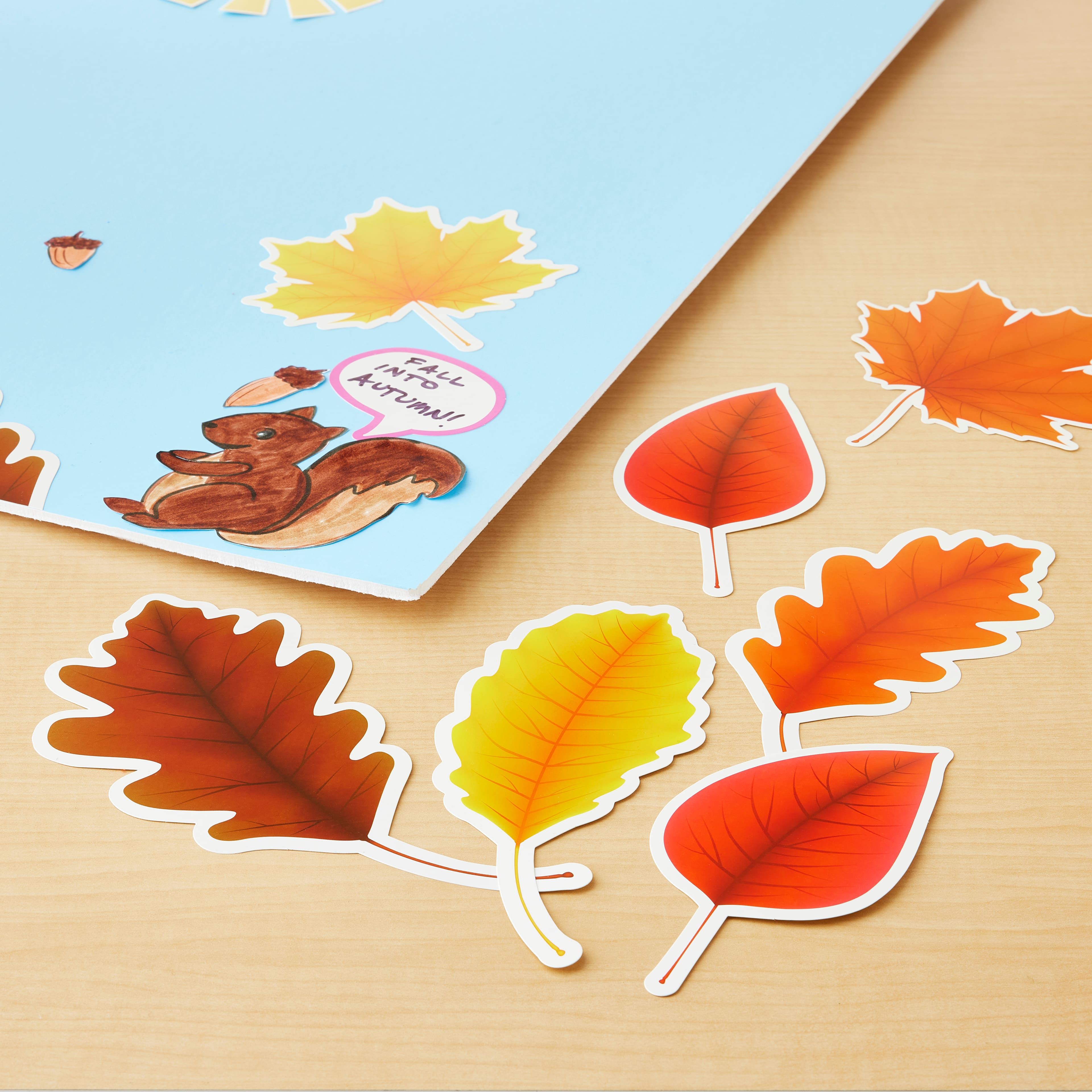 24 Packs: 12 ct. (288 total) Die Cut Fall Leaf Accents by B2C®