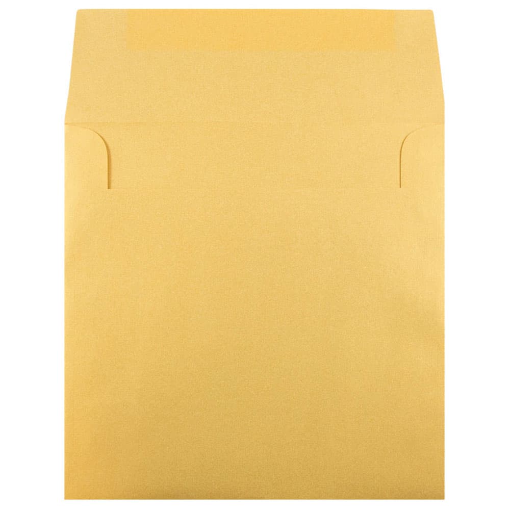 JAM Paper 8.5" x 8.5" Gold Stardream Square Metallic Invitation Envelopes, 50ct.