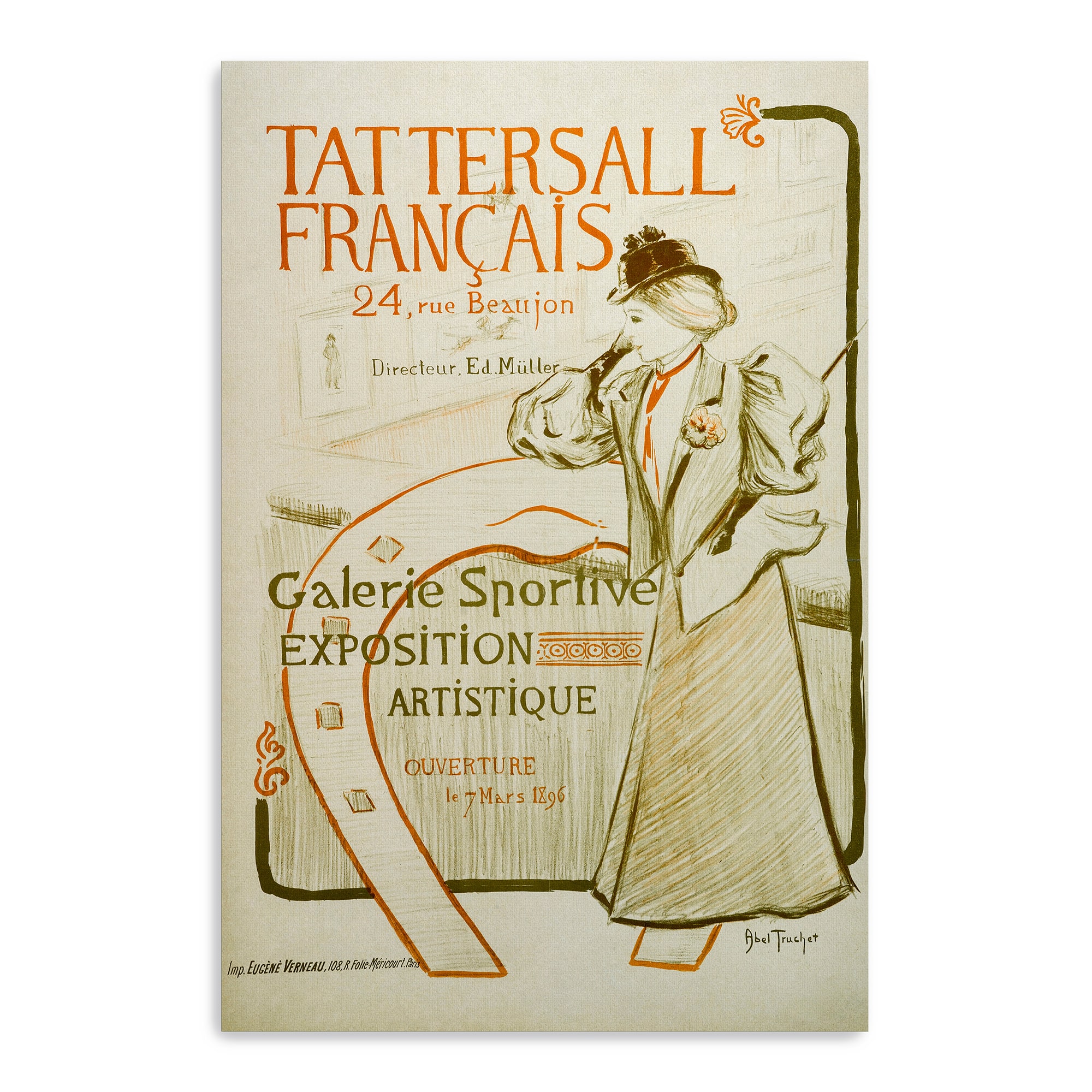 Lumaprints Tattersall, French Vintage Poster Canvas Giclée Art