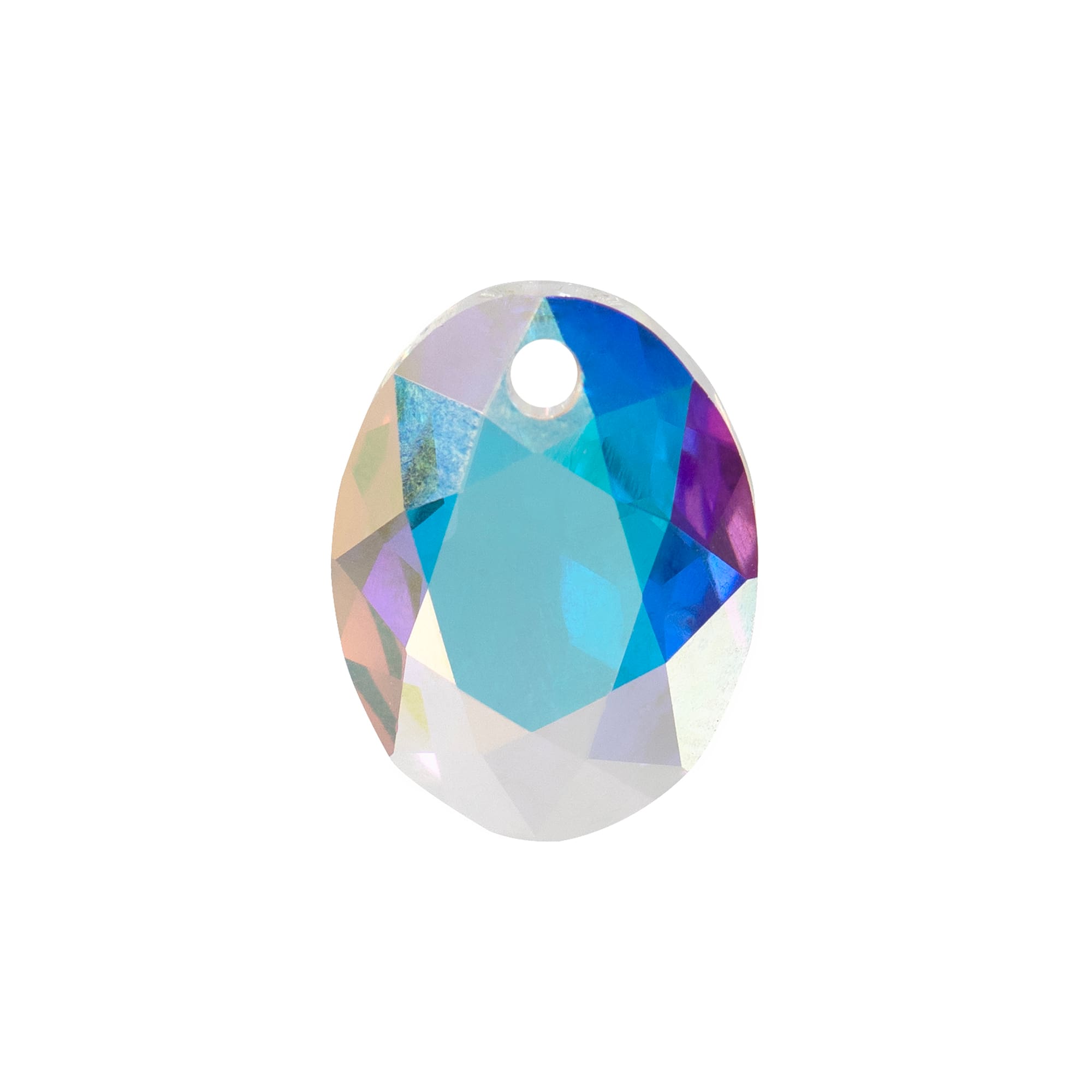16mm Crystal AB Elliptical Austrian Crystal Pendant by Bead Landing™