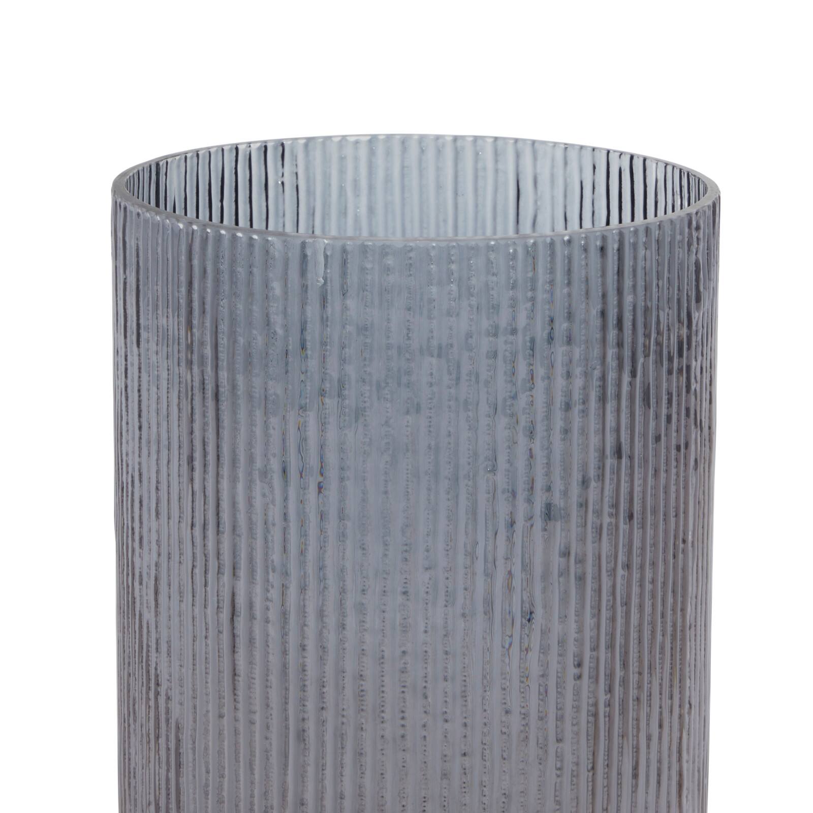 Set of 3 Clear Glass Traditional Candle Holder, 5", 7", 9"