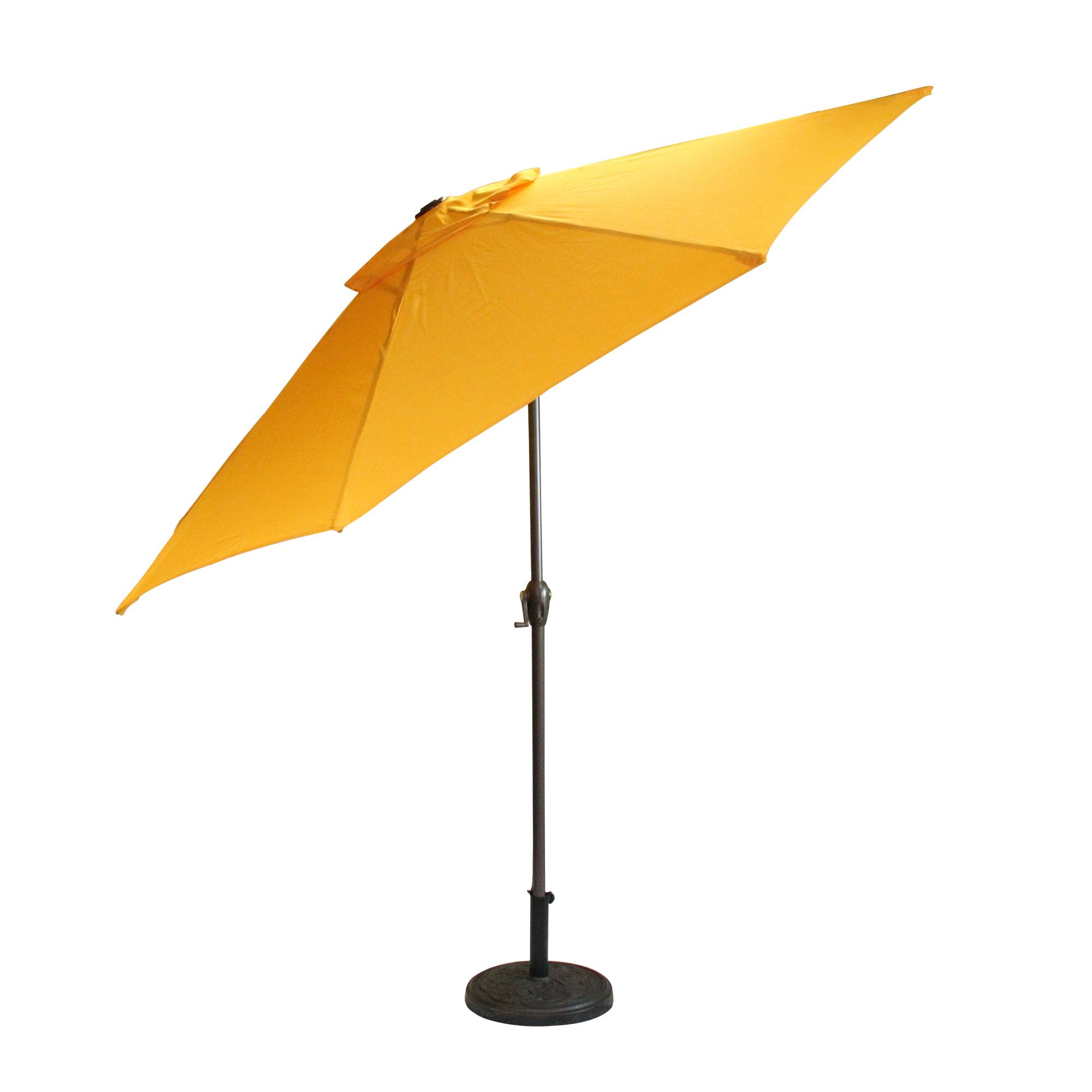 9ft. Yellow Outdoor Patio Market Umbrella