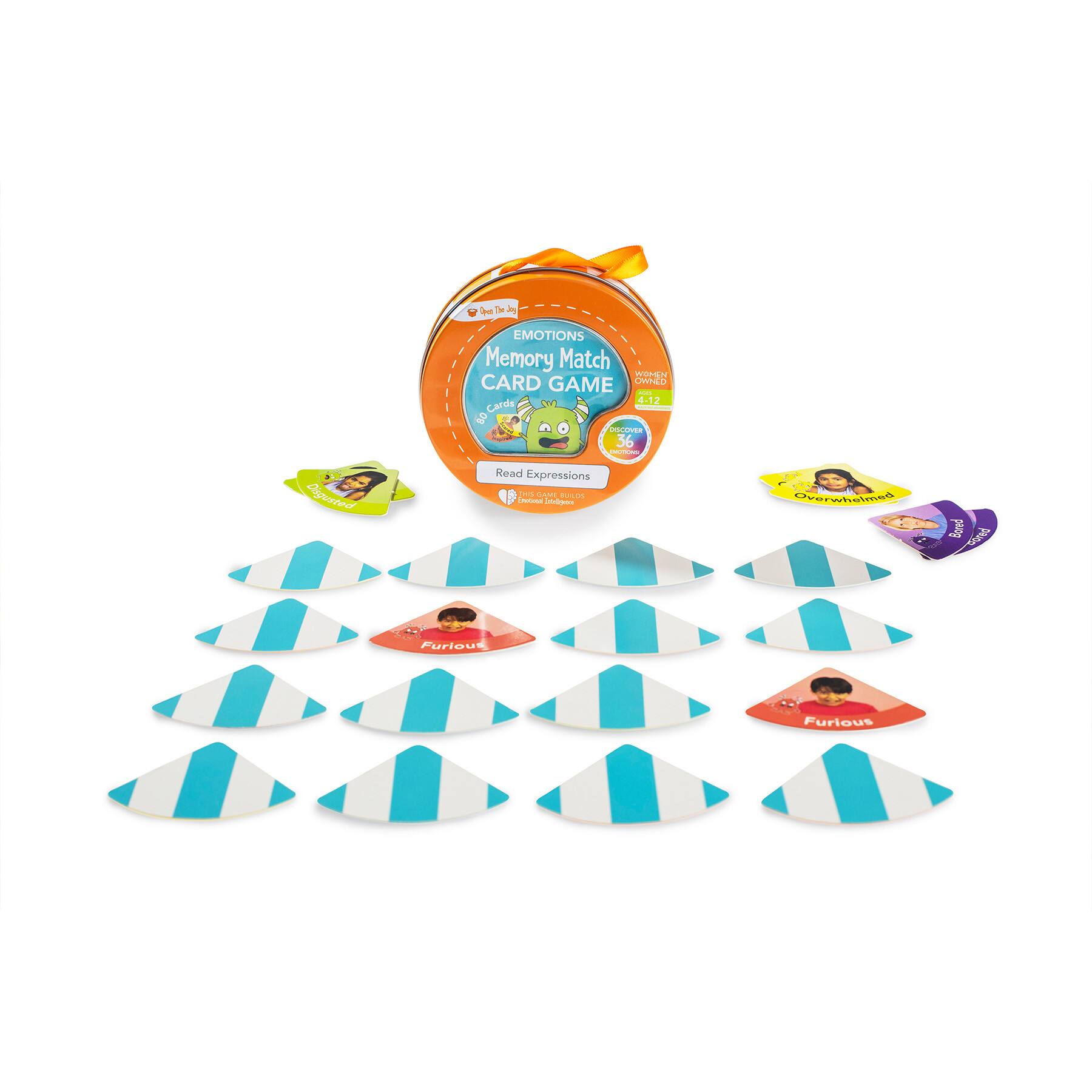 Emotions Memory Match Card Game Set