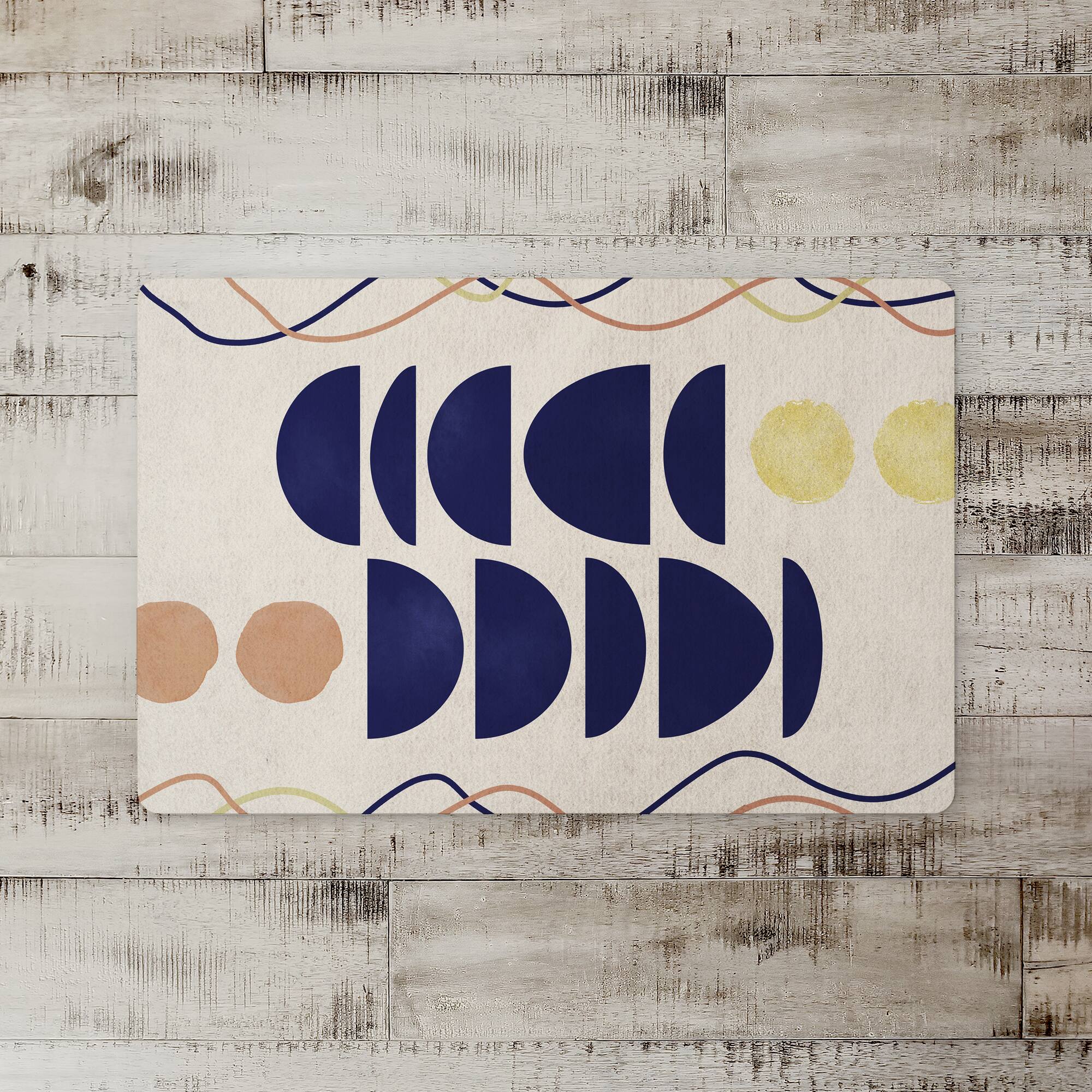Mod Stacked Shapes 27" x 18" Floor Mat