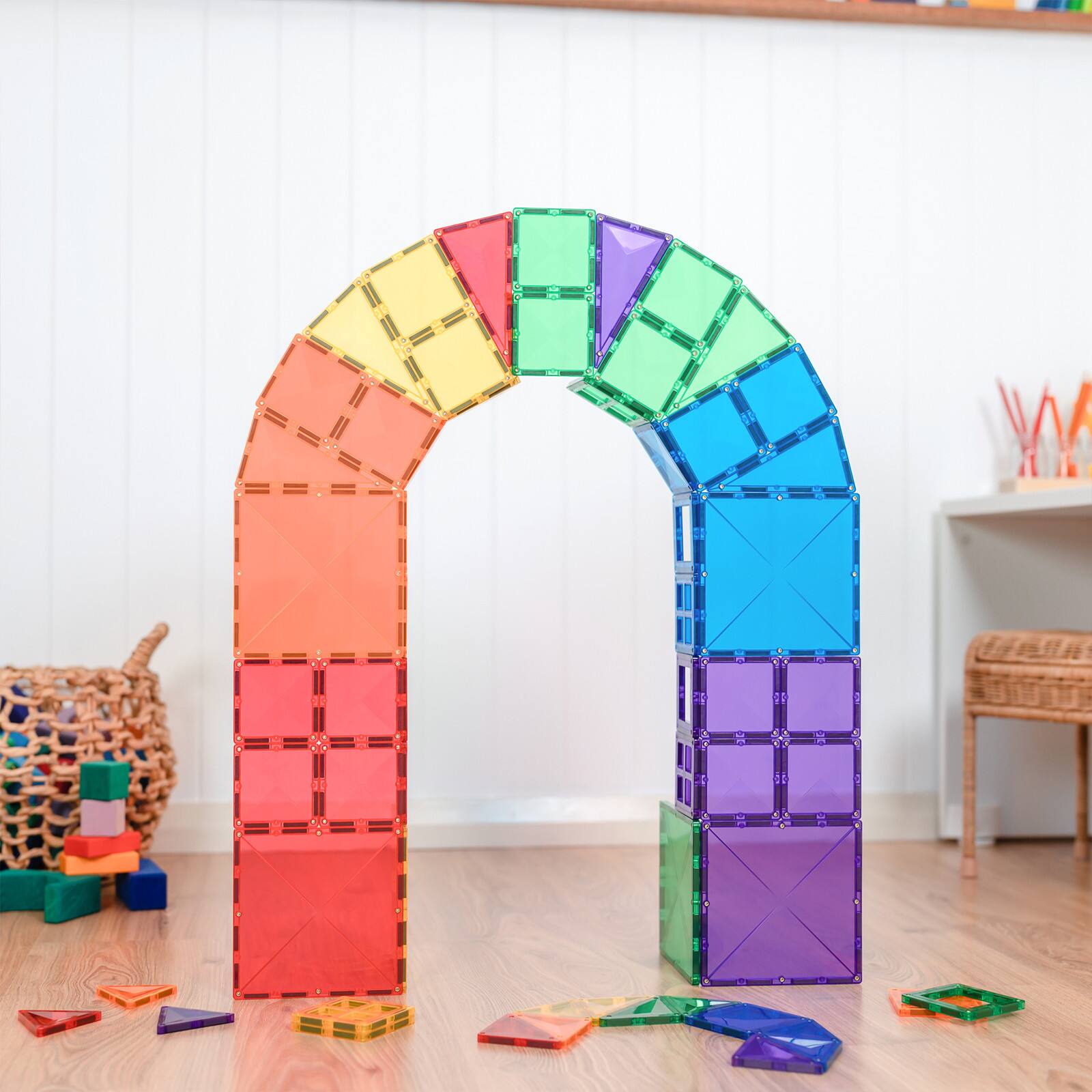 Connetix® Magnetic Tiles Rainbow Starter Set