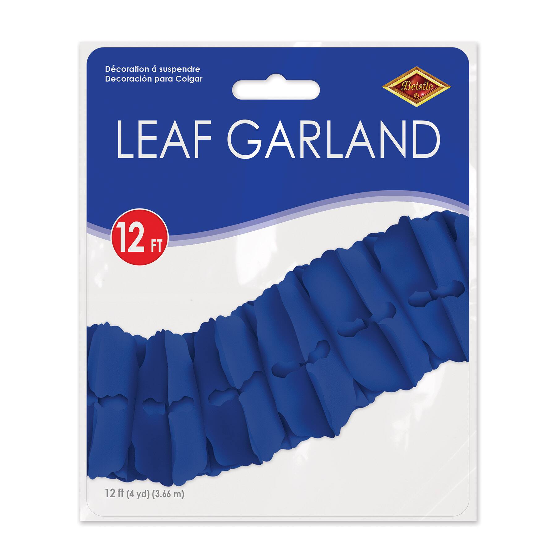 Beistle 12ft. Blue Leaf Garlands, 2ct.