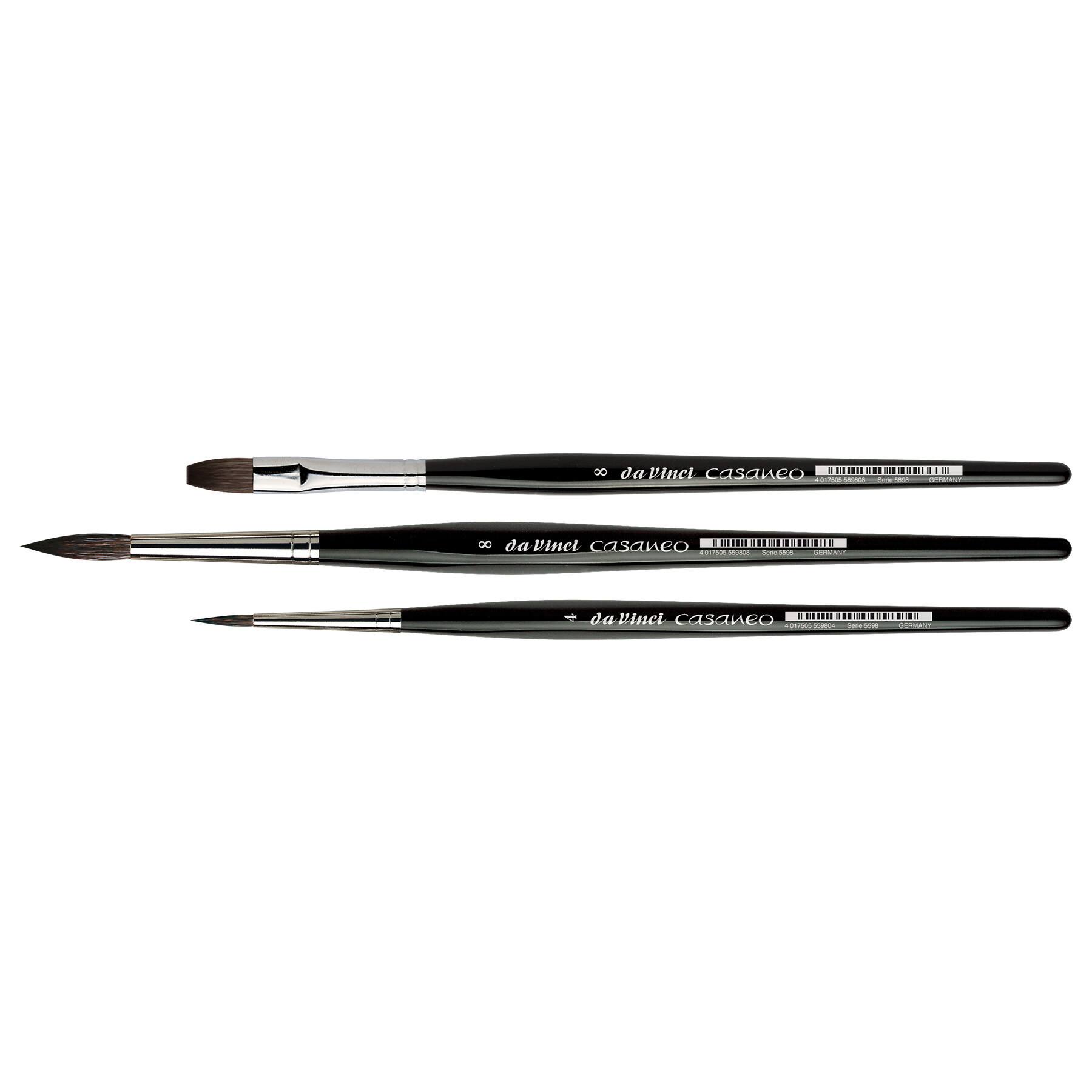 da Vinci CASANEO 3 Piece Synthetic Brush Set