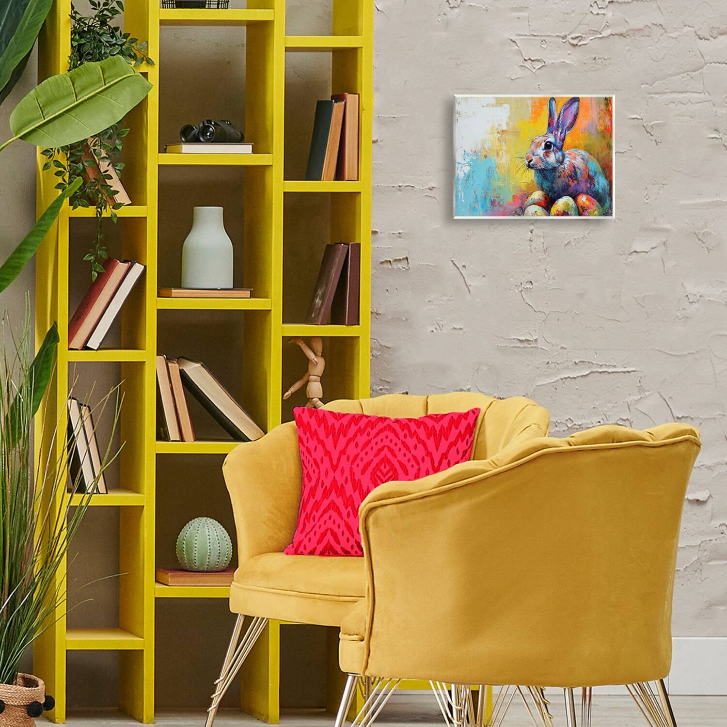 Stupell Industries Easter Joy Abstract Wall Plaque Art