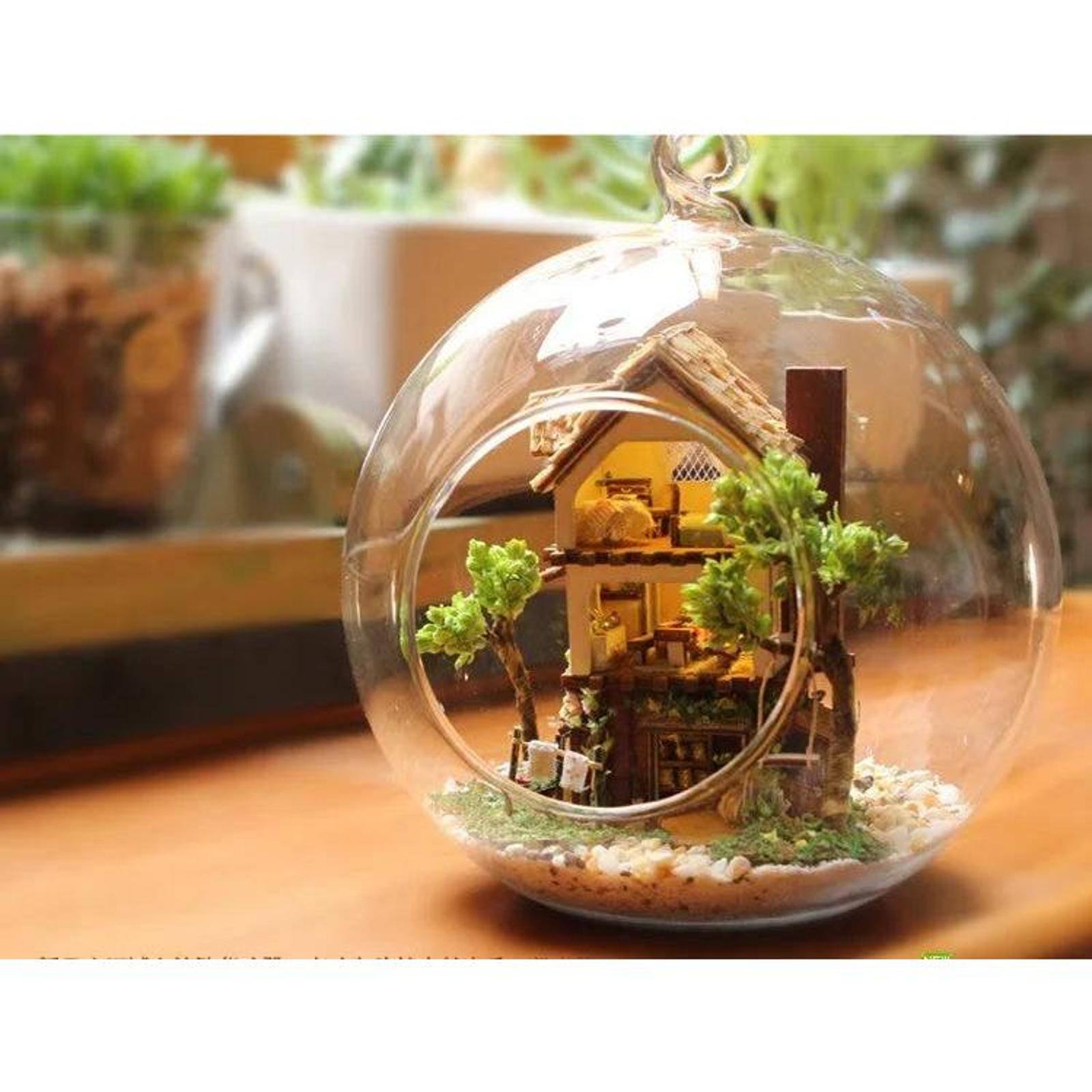 Wizardi Miniature Roombox House in the forest Dollhouse Kit