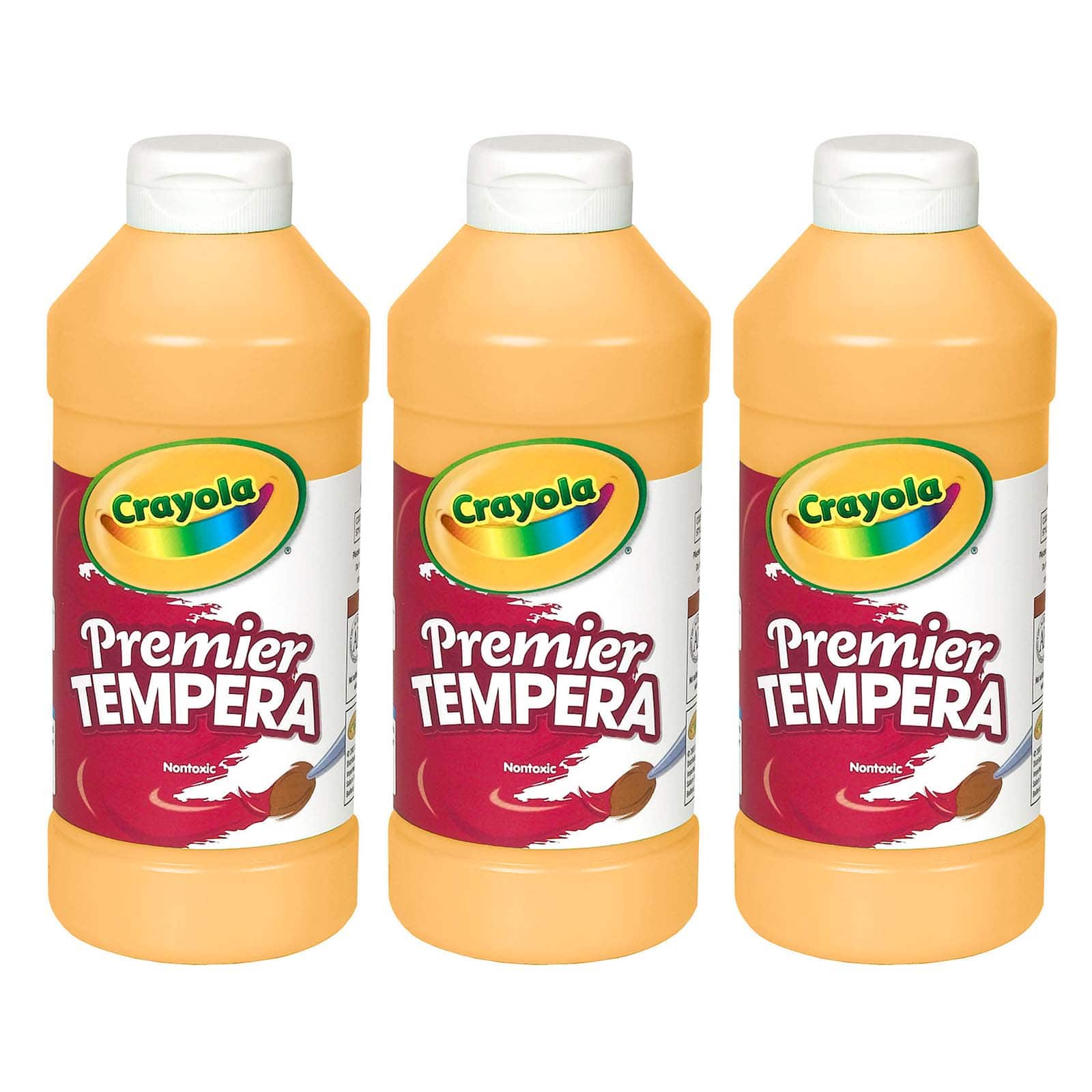 Crayola® 16oz. Peach Premier Tempera Paints, 3ct.